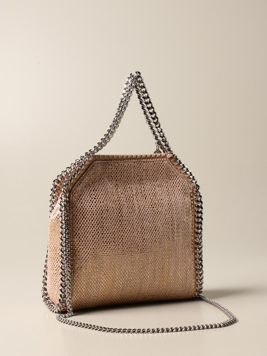 STELLA MCCARTNEY: Borsa a spalla Falabella con catena - Cipria | Borsa Mini Stella  Mccartney 371223 W8711 GIGLIO.COM