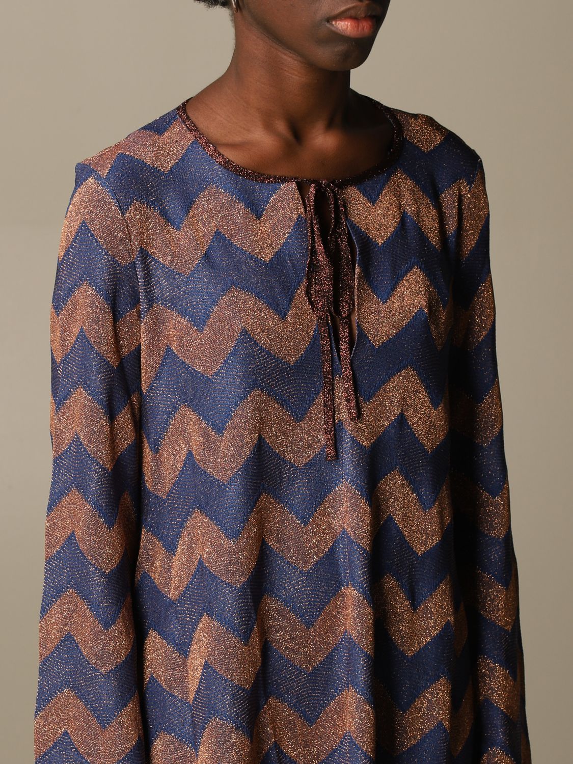 M Missoni Outlet: short dress in zigzag 
