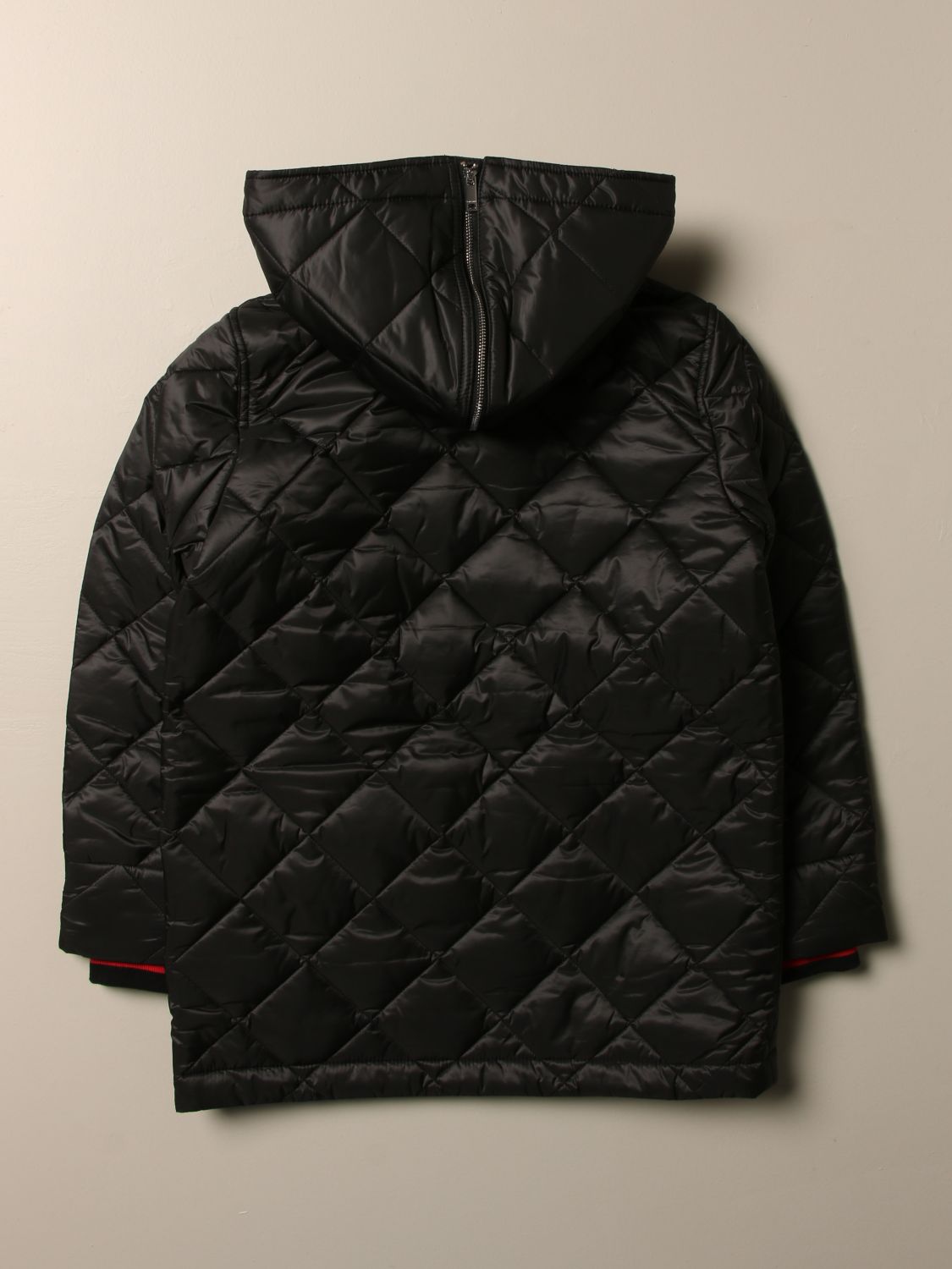 burberry detachable hood diamond quilted coat