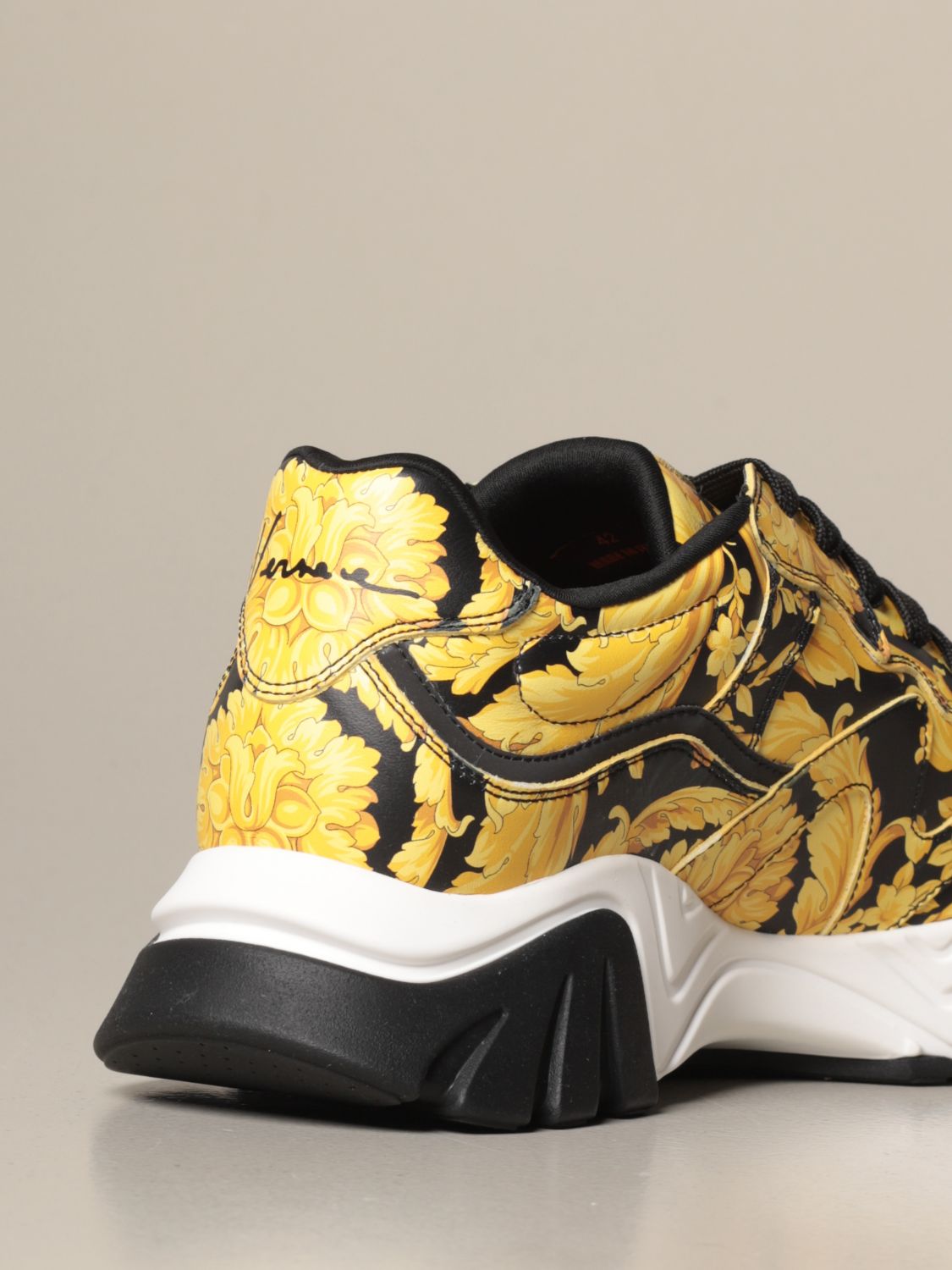 mens black versace trainers