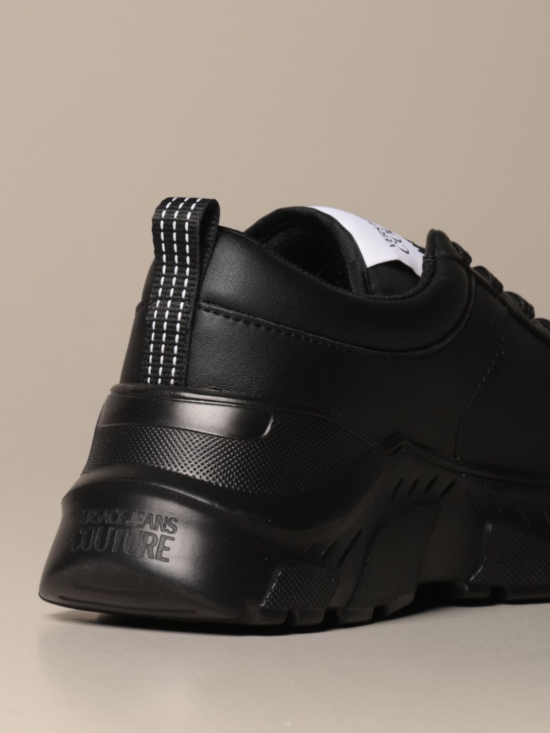 versace shoes all black