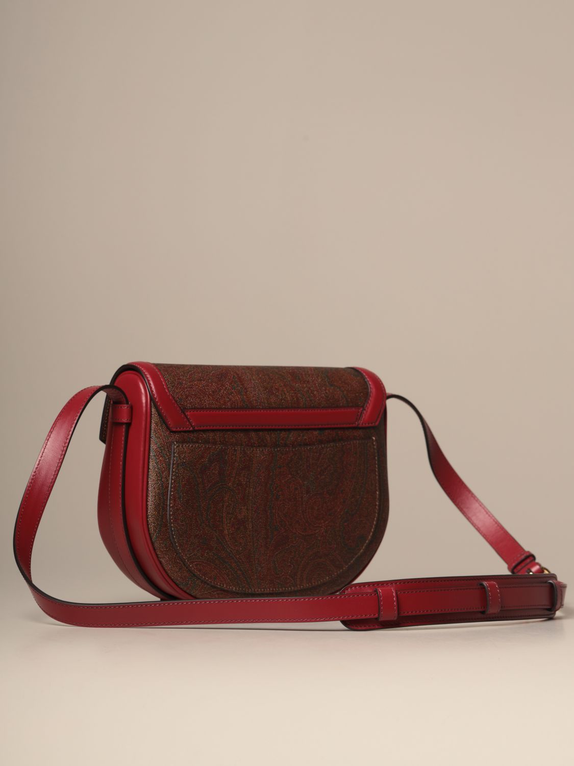 Leather satchel Etro Red in Leather - 34341117
