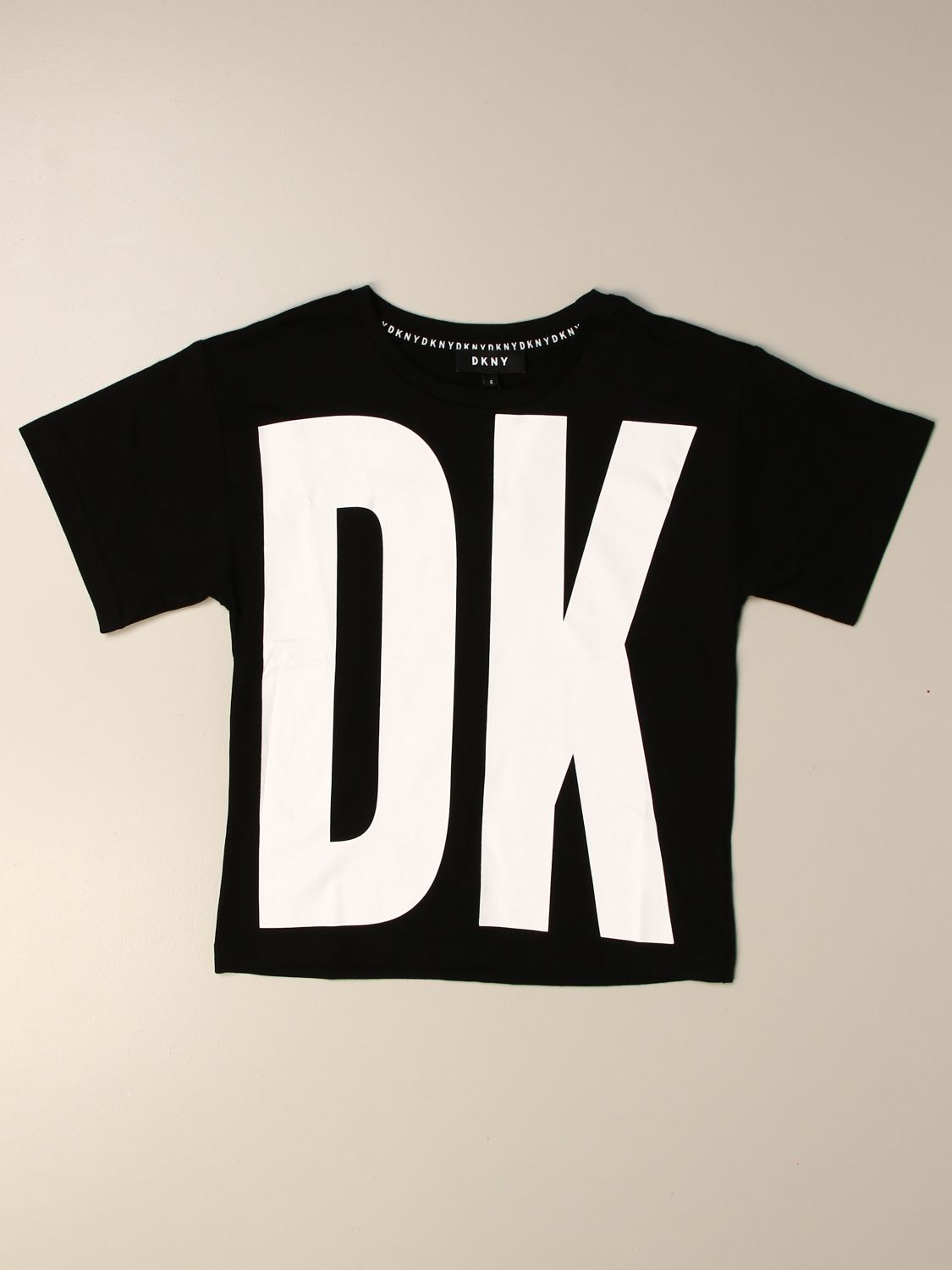 Dkny Outlet: T-shirt with logo print - Black | T-Shirt Dkny D25D01 ...