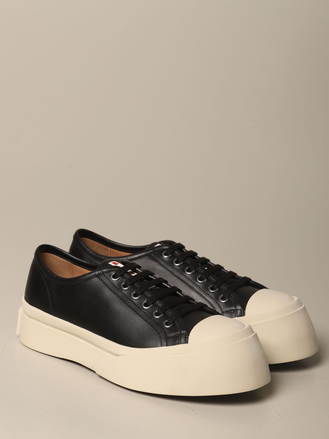 Marni Outlet: Pablo sneakers in nappa leather | Sneakers Marni Women Black | Sneakers Marni