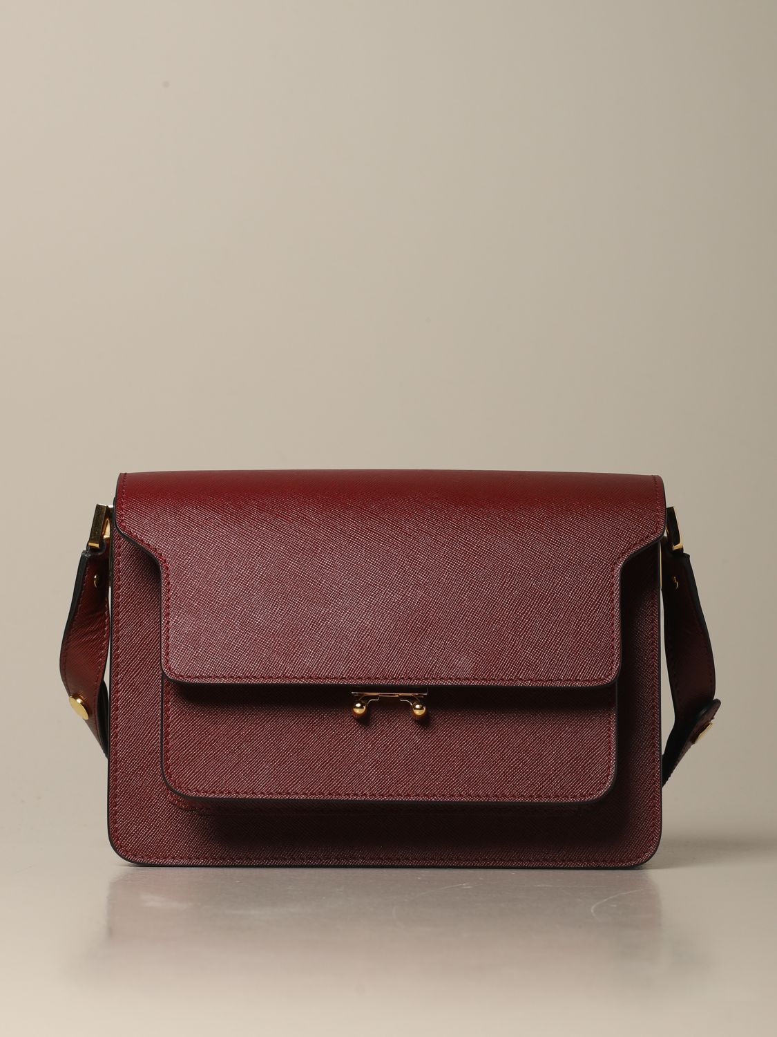 Marni Trunk - Shoulder bag for Woman - Red - SBMPN09NO1LV520ZR82N