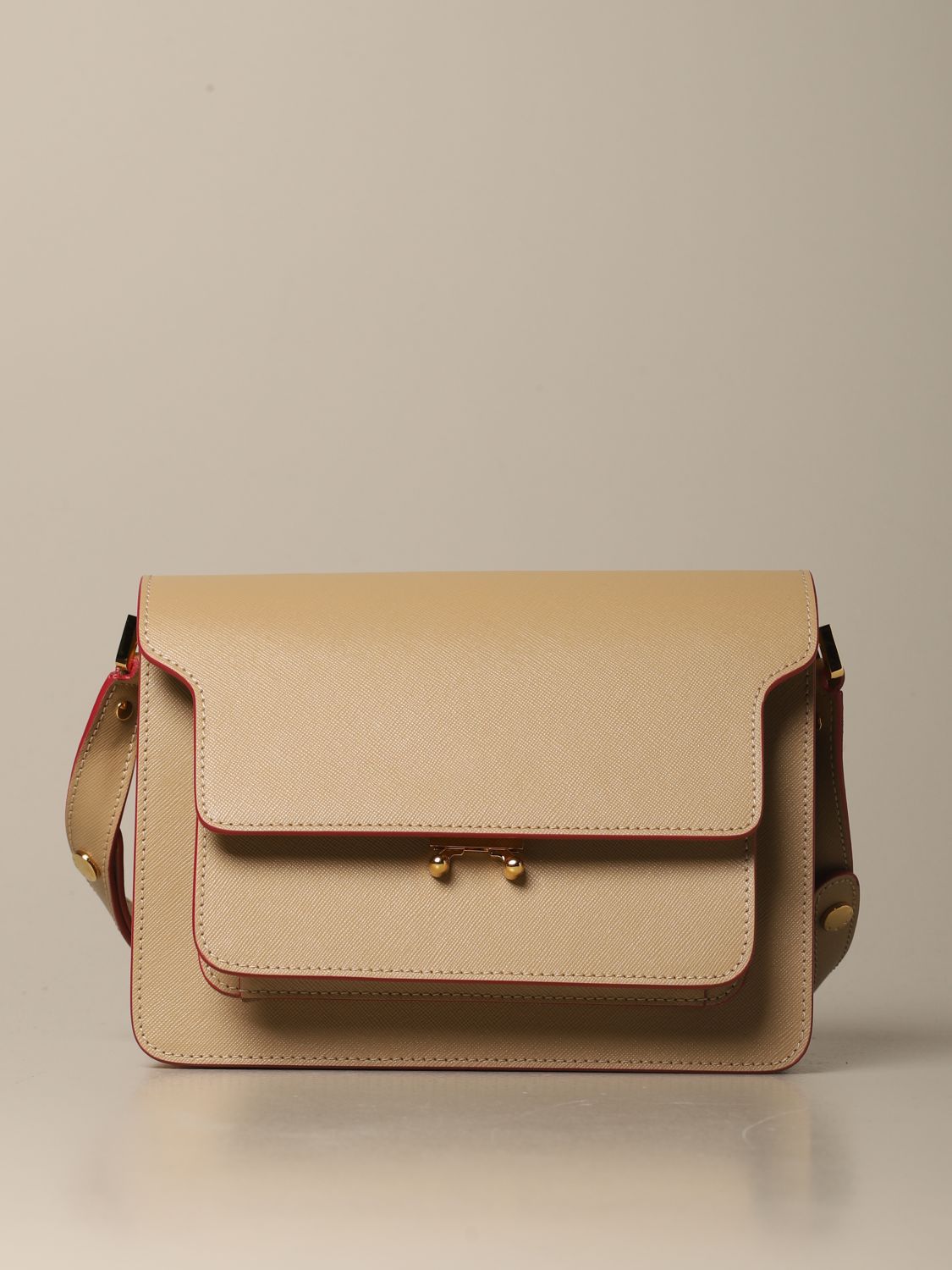 Marni Trunk Shoulder Bag - Neutrals