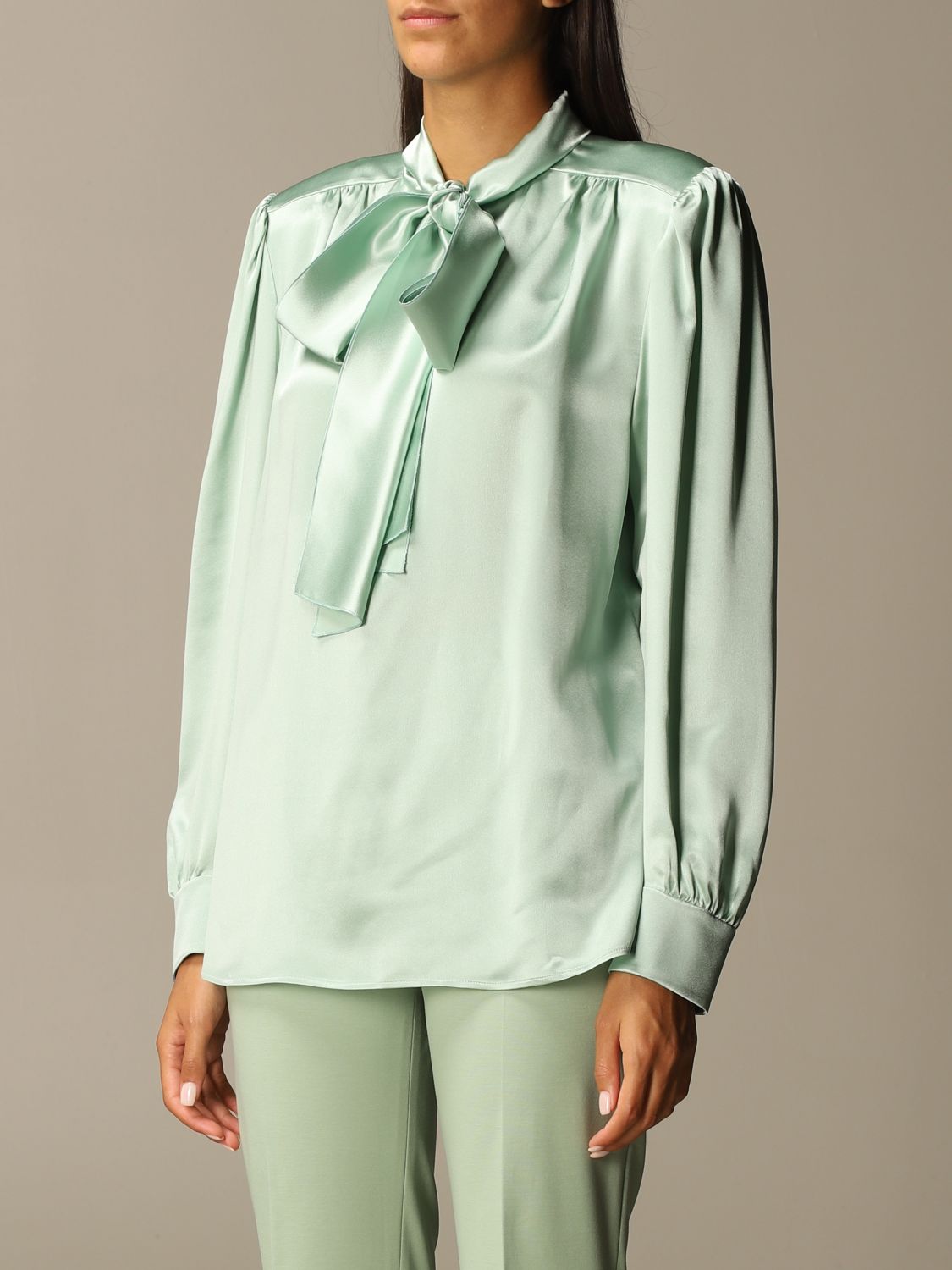 Shirts Alberta Ferretti - Monogram silk shirt - 020666461081