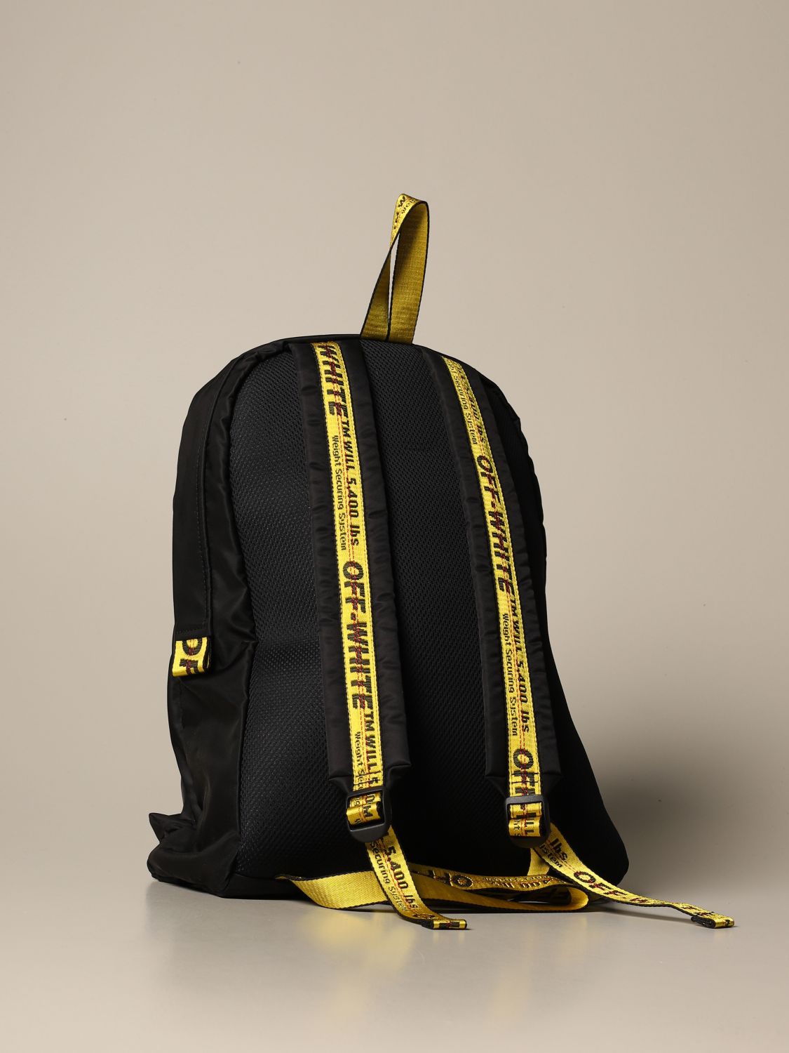 Off-White Outlet: Off White backpack in technical fabric with print