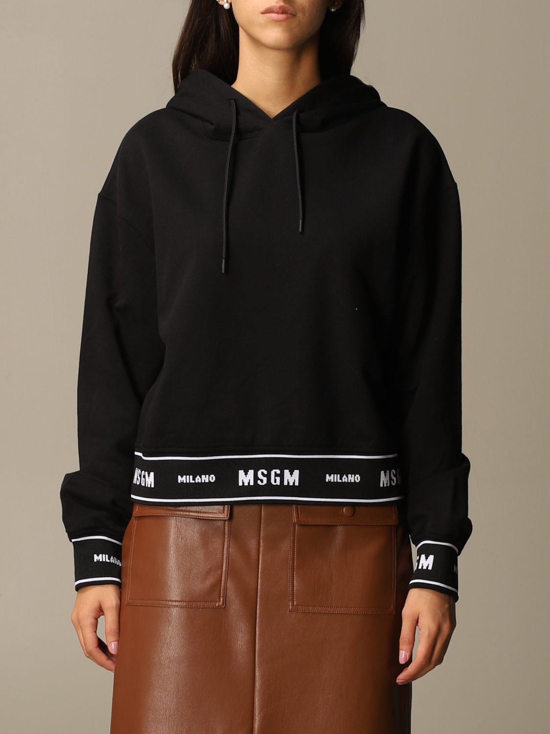 msgm black sweatshirt