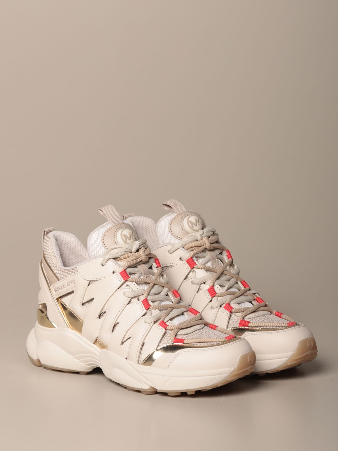 basket michael kors femme rouge