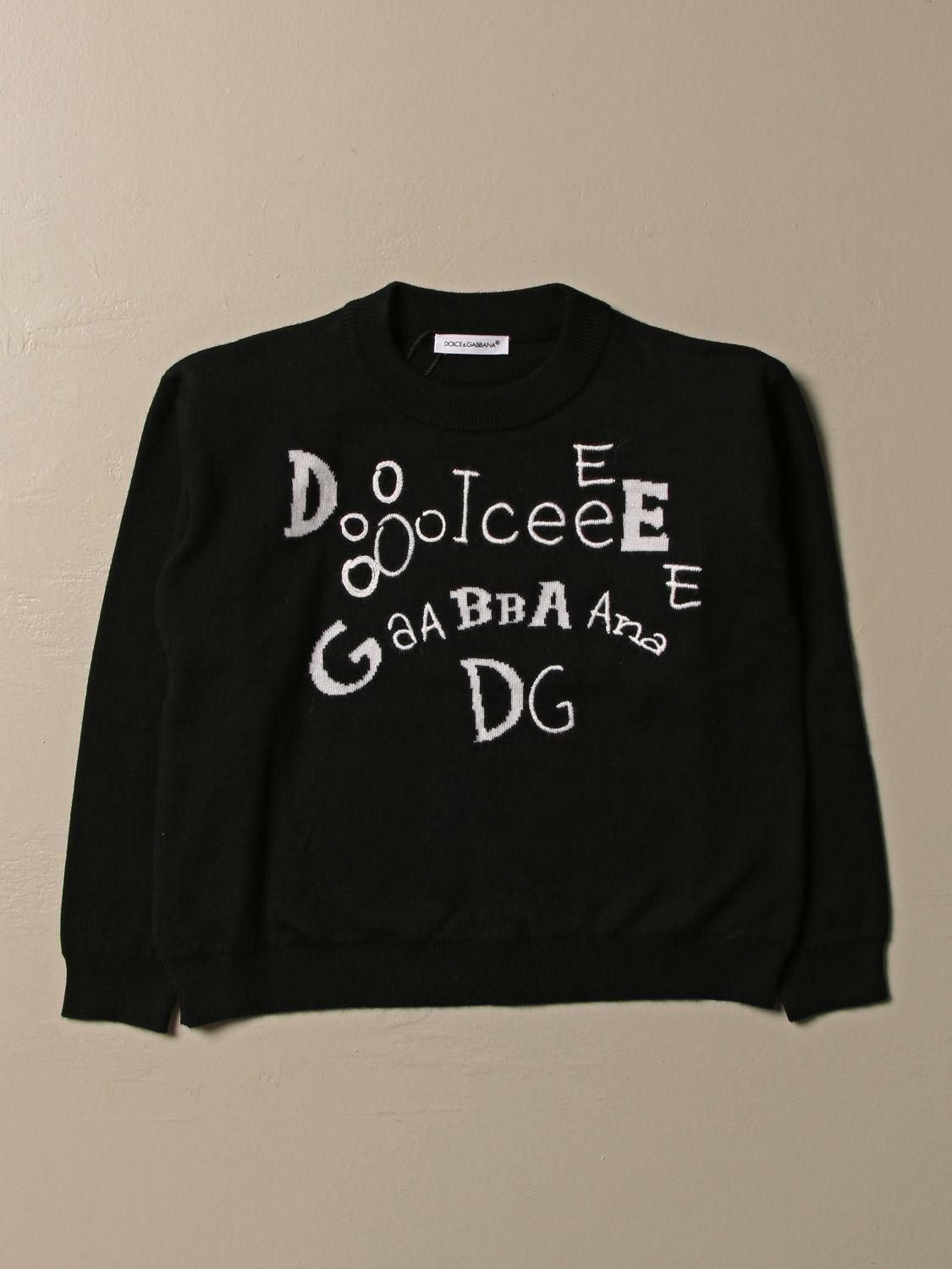 DOLCE \u0026 GABBANA: sweater with lettering 