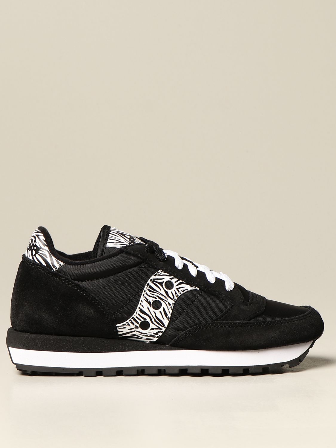 Saucony Jazz sneakers in suede and nylon | Sneakers Saucony Women Black |  Sneakers Saucony 1044 Giglio EN