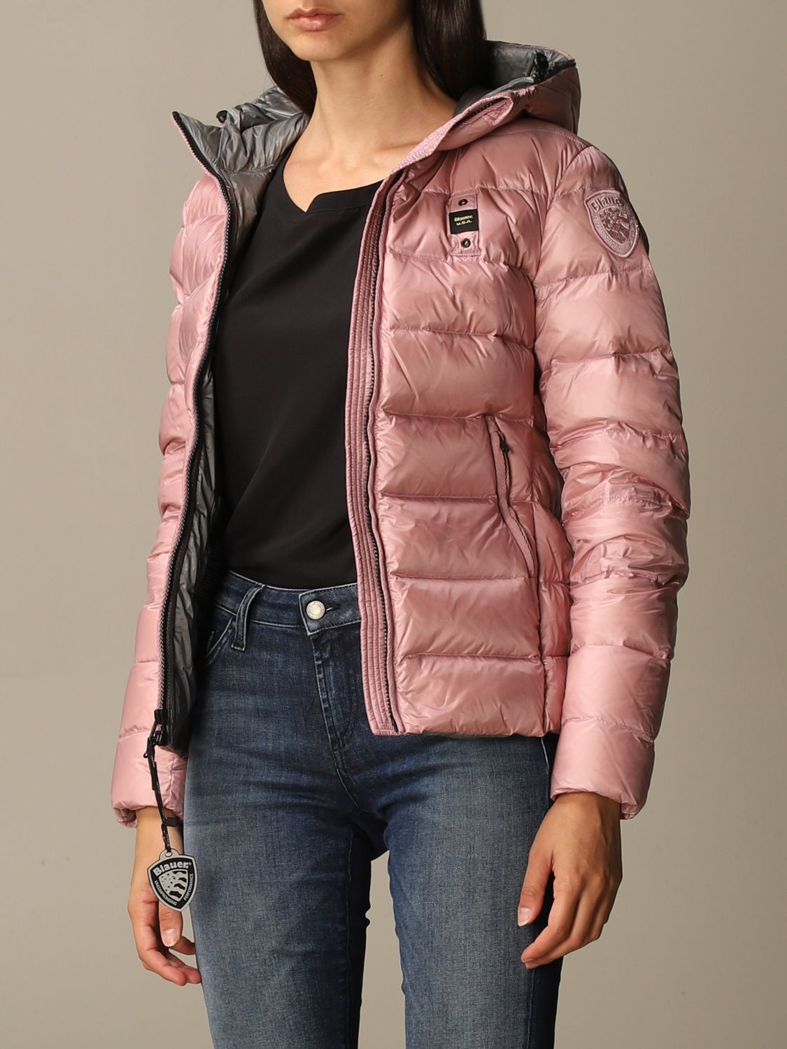 BLAUER: jacket for woman - Pink | Blauer jacket 20WBLDC03128 005050 ...