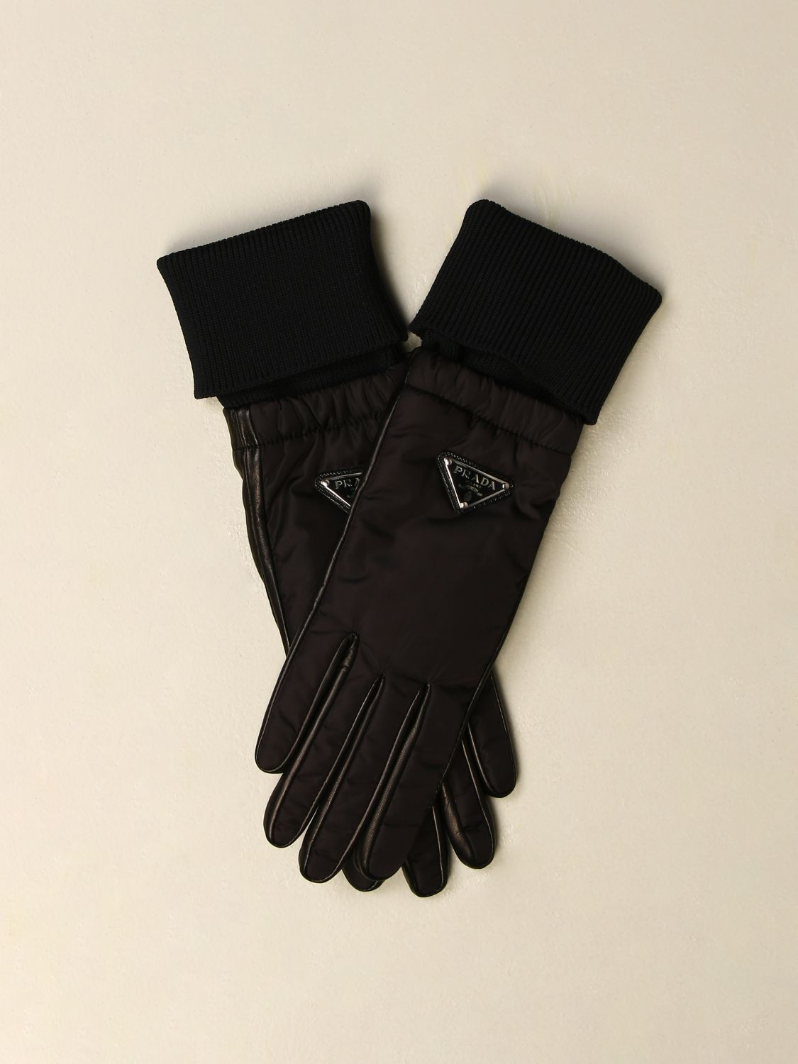 Top 60+ imagen leather prada gloves - Abzlocal.mx