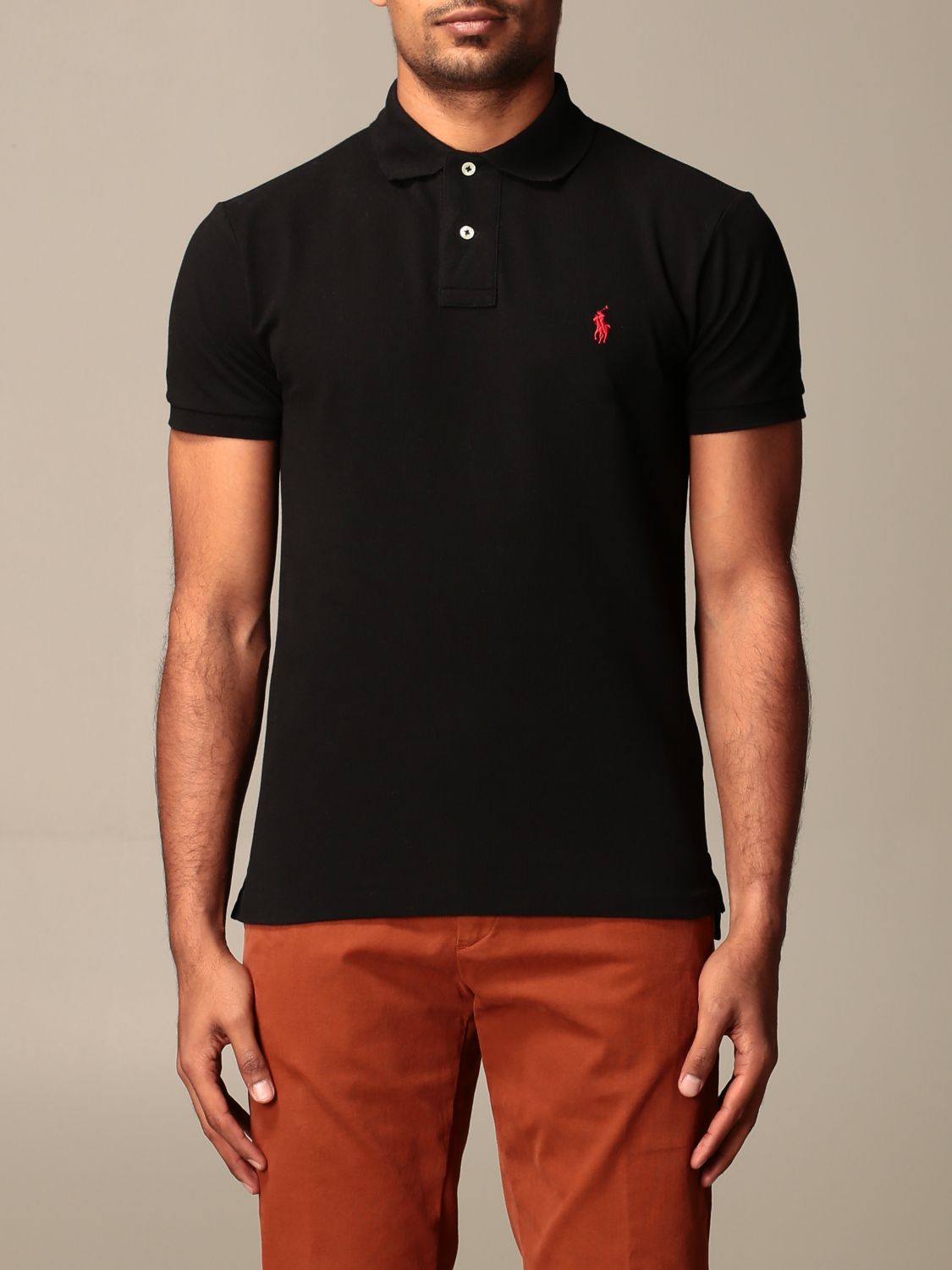 Polo Ralph Lauren Outlet: polo shirt for man - Black  Polo Ralph Lauren  polo shirt 710795080 online at