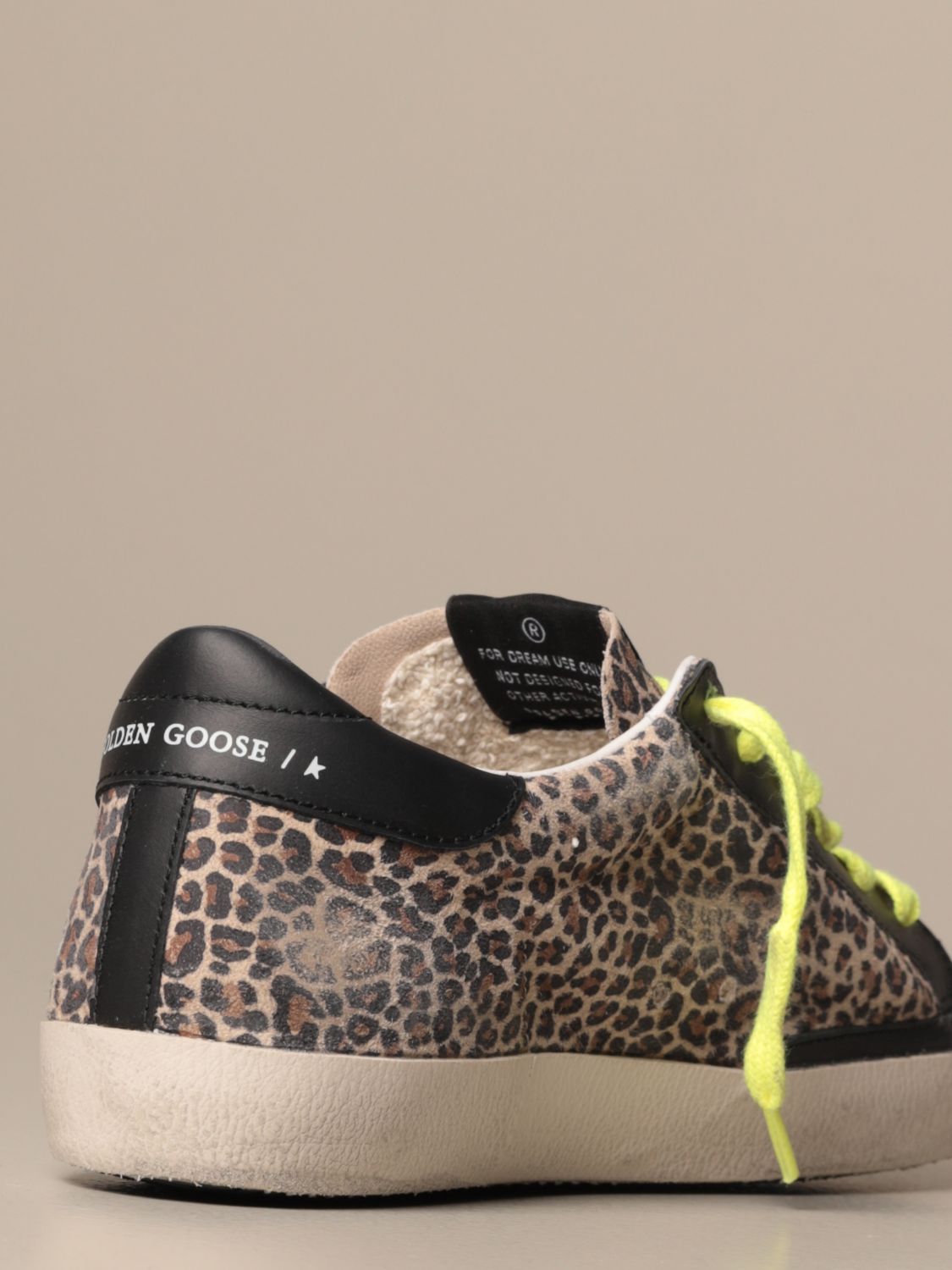 animal print golden goose sneakers