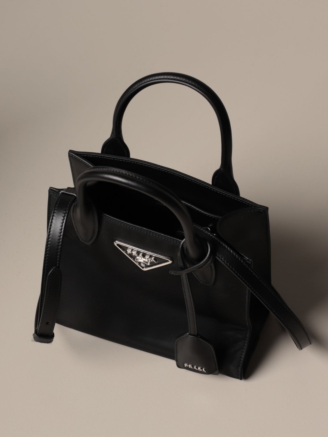 prada handbag leather