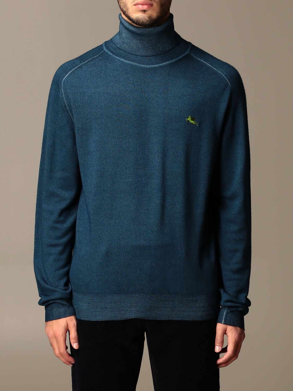 embroidered turtleneck mens