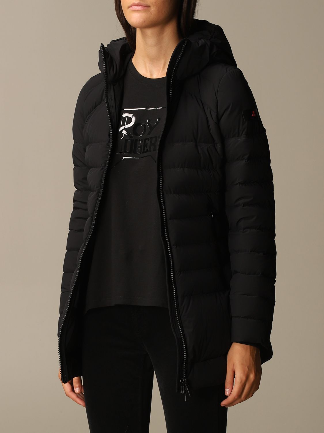 PEUTEREY down jacket in quilted technical fabric Jacket Peuterey Women Black Jacket