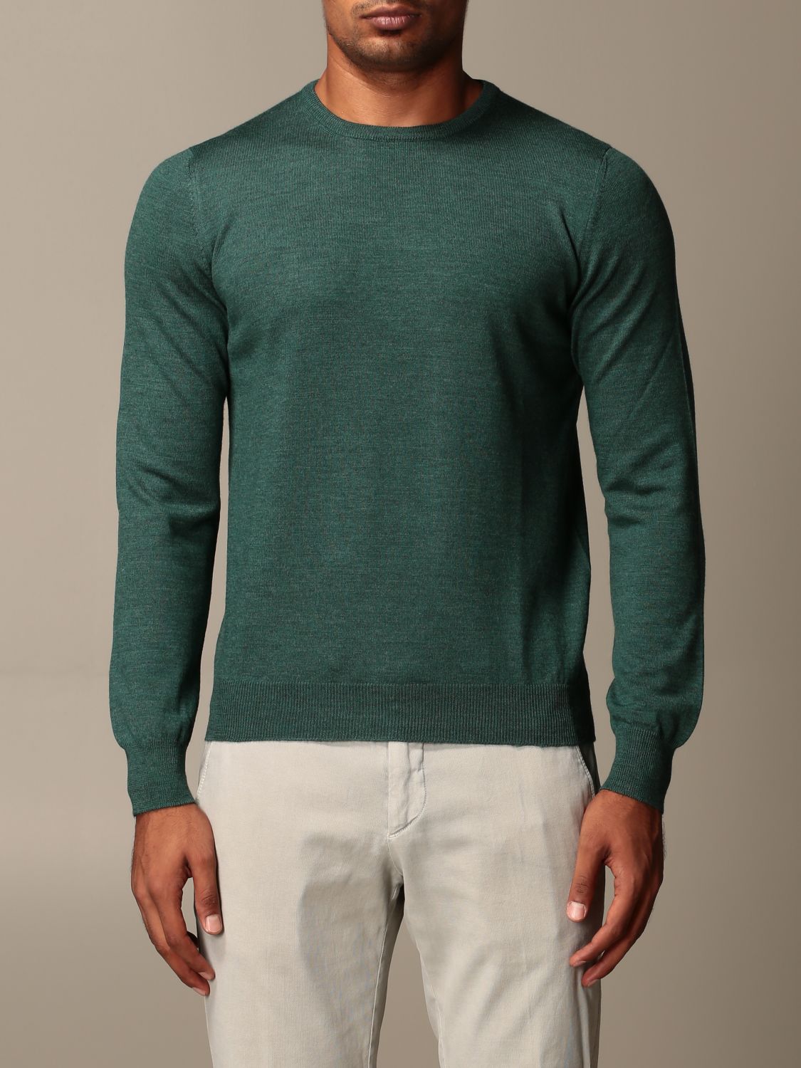 Gran Sasso Outlet: Maglia classic a girocollo - Verde | Maglia Gran Sasso  5516714290 GIGLIO.COM