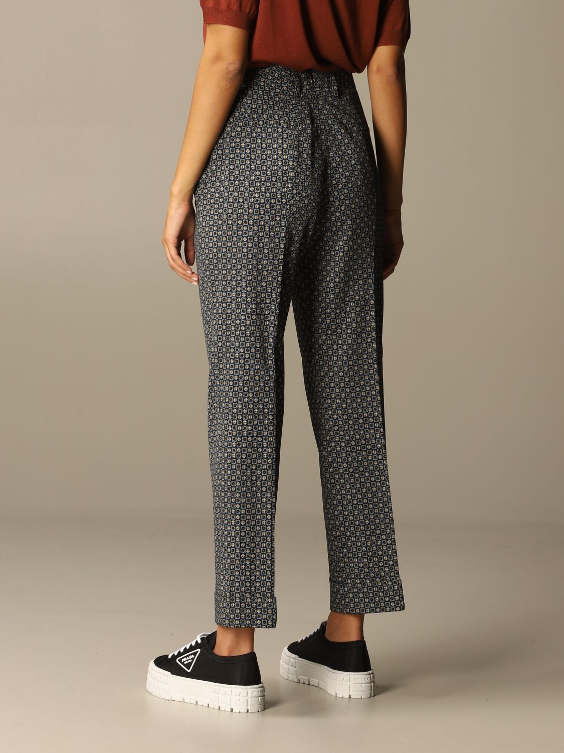 PRADA: trousers for women - Multicolor | Prada trousers P281D 1XQB ...
