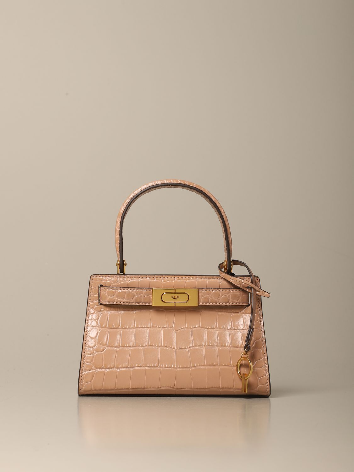 TORY BURCH: handbag in crocodile print leather - Natural | Tory Burch  crossbody bags 75269 online on 