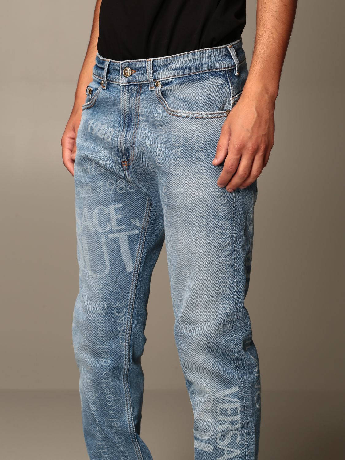 Versace Jeans Couture jeans with all over logo | Jeans Versace Jeans