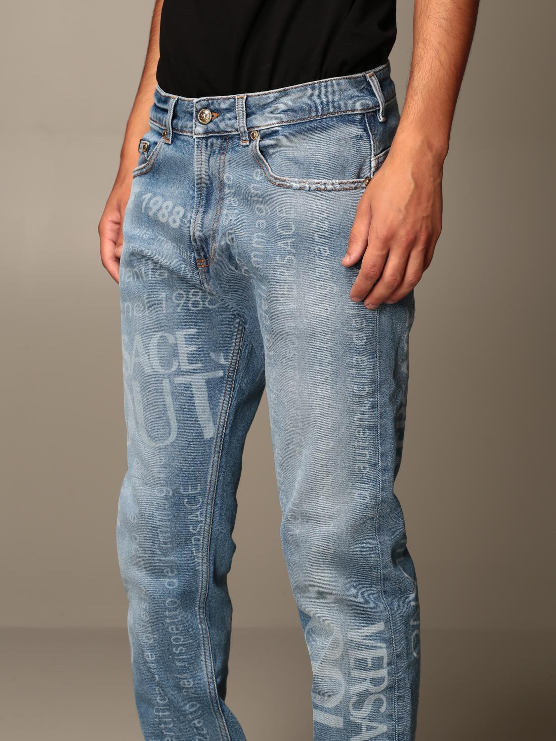 Versace Jeans Couture jeans with all over logo