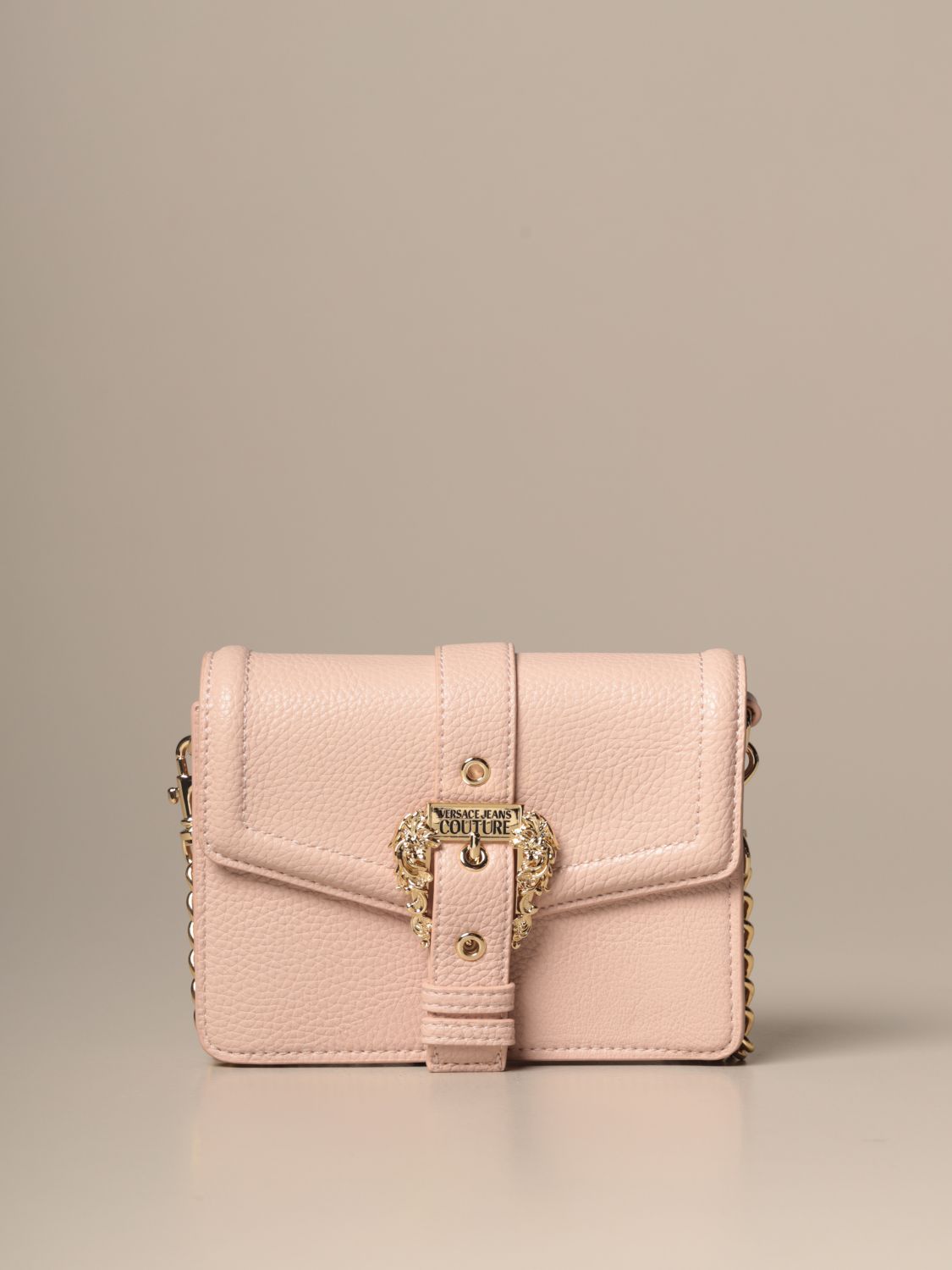 VERSACE JEANS COUTURE: textured synthetic leather bag | Crossbody Bags ...