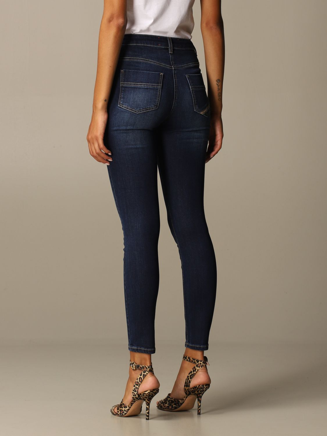 Womens Clothing Jeans Skinny jeans Elisabetta Franchi Denim Trousers 