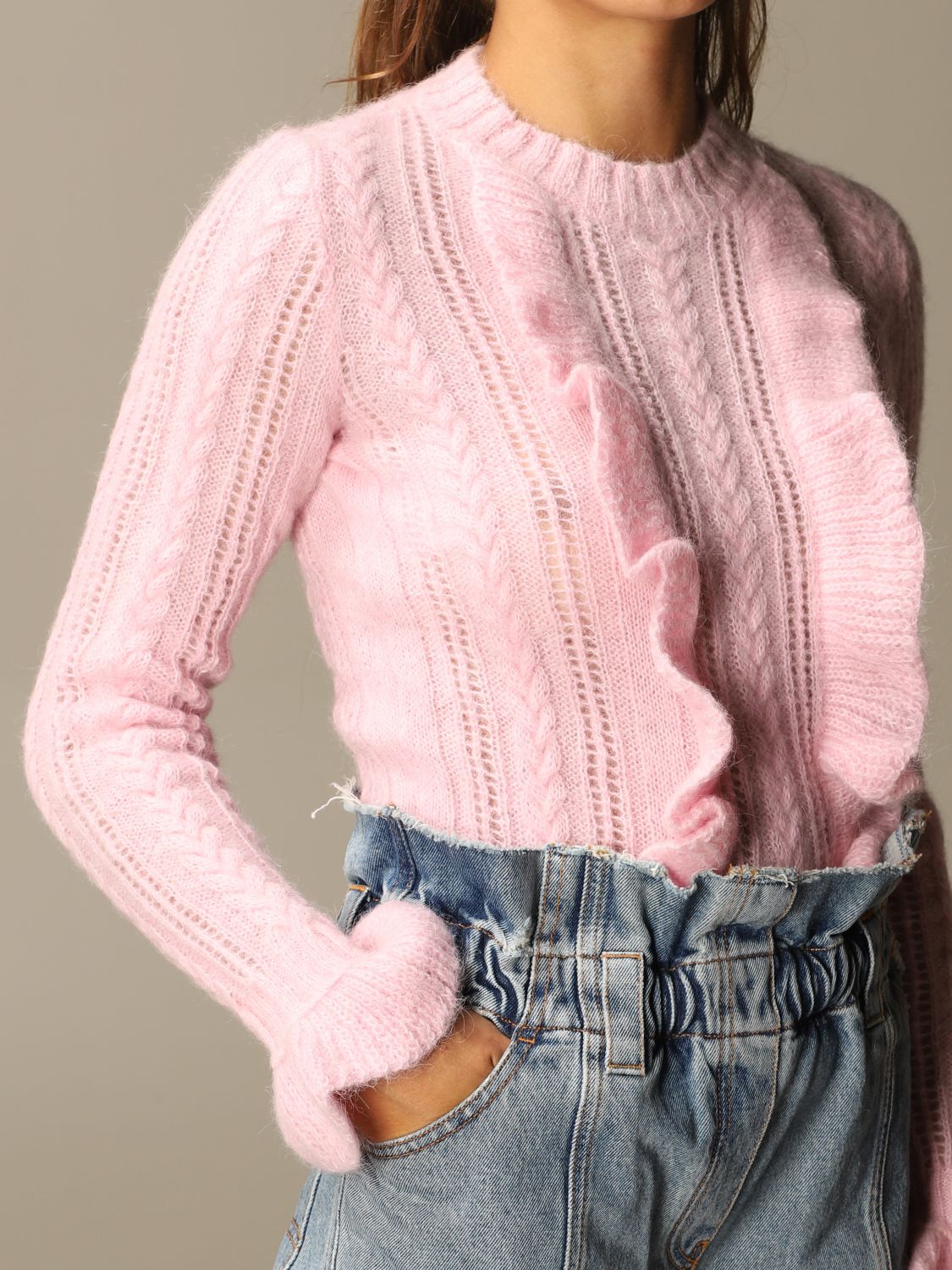 philosophy pink sweater