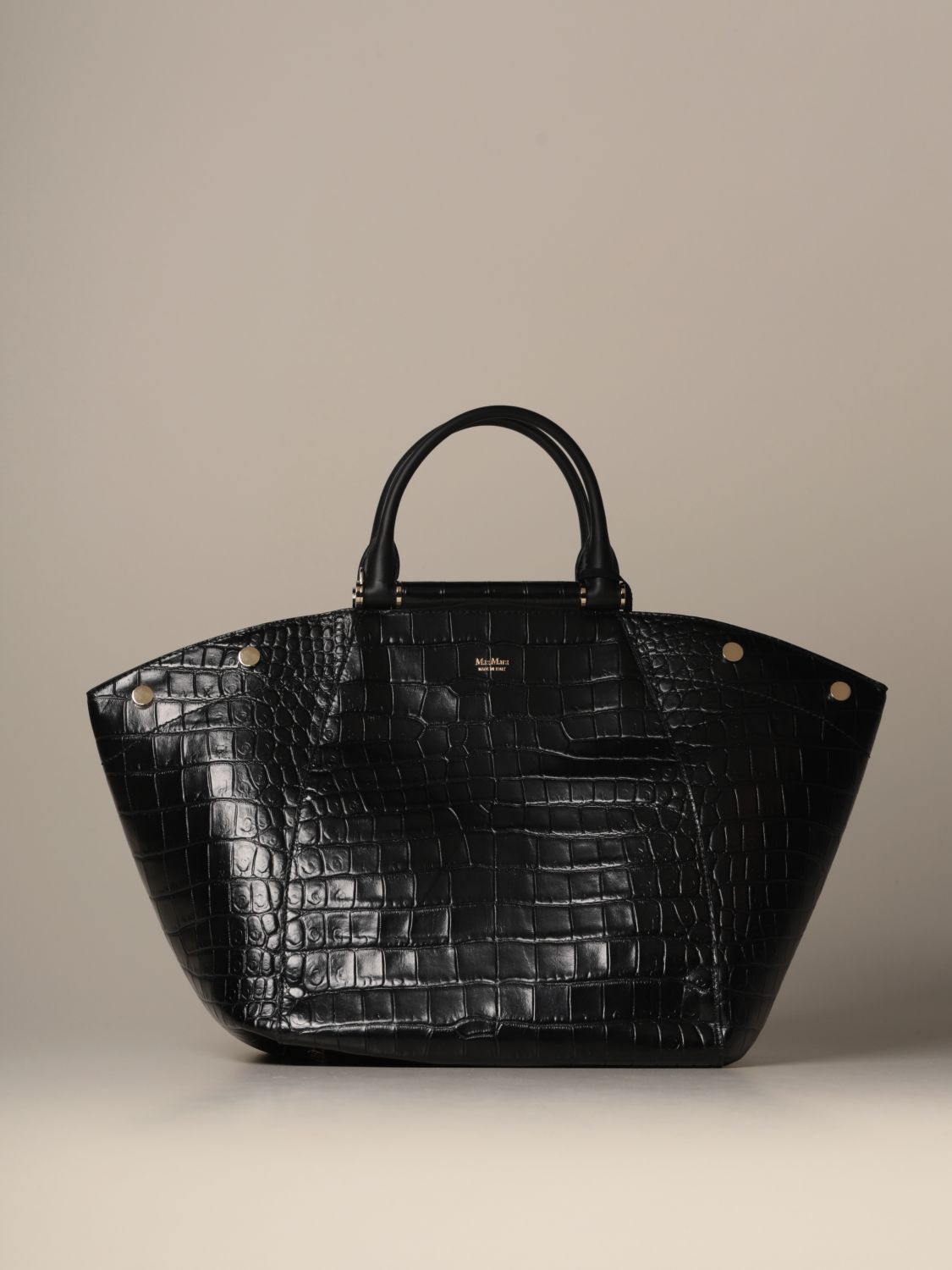 MAX MARA: bag with crocodile print | Crossbody Bags Max Mara Women ...