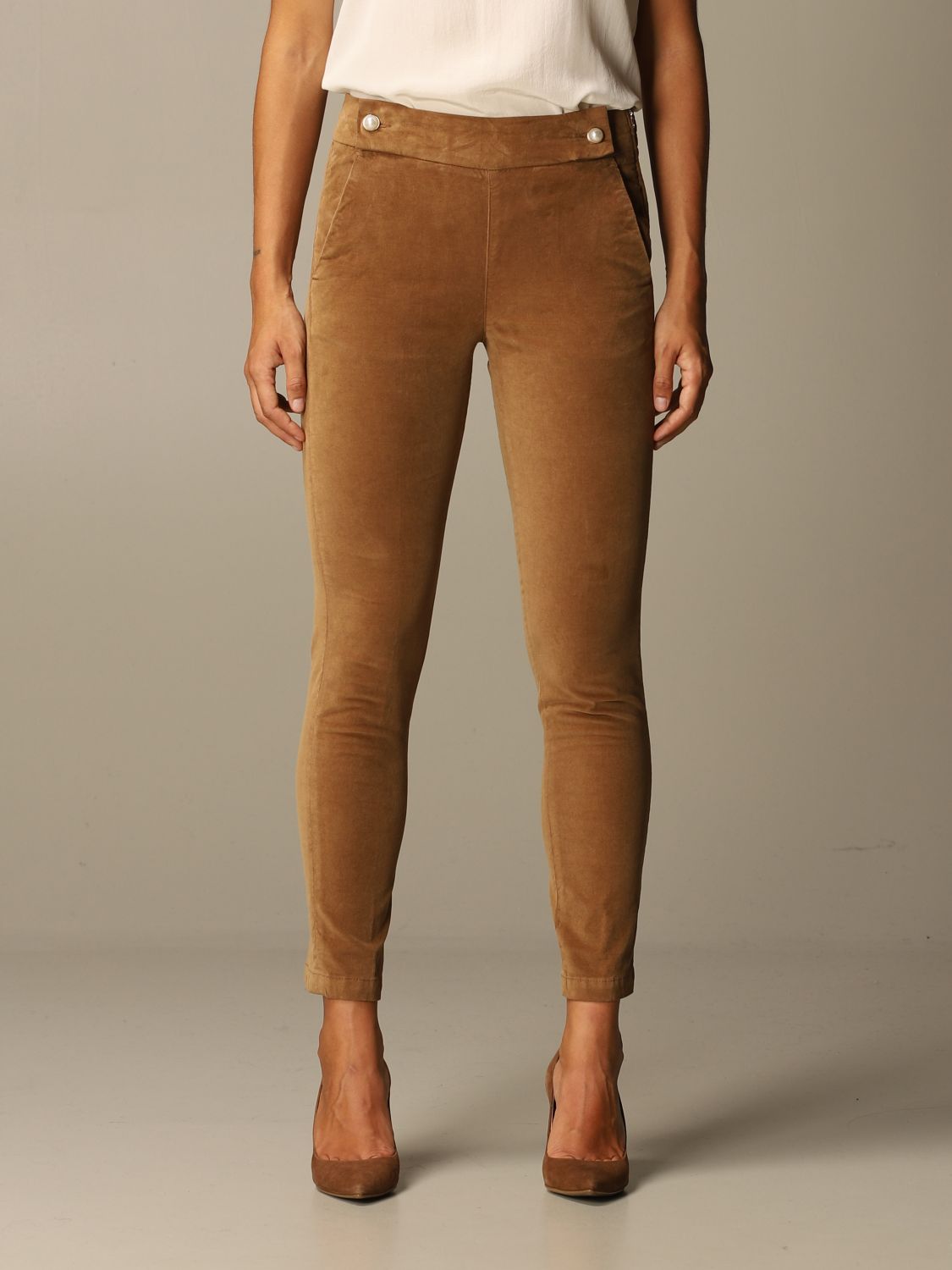 Liu Jo Outlet Pants women Camel Pants Liu Jo WF0450T4590