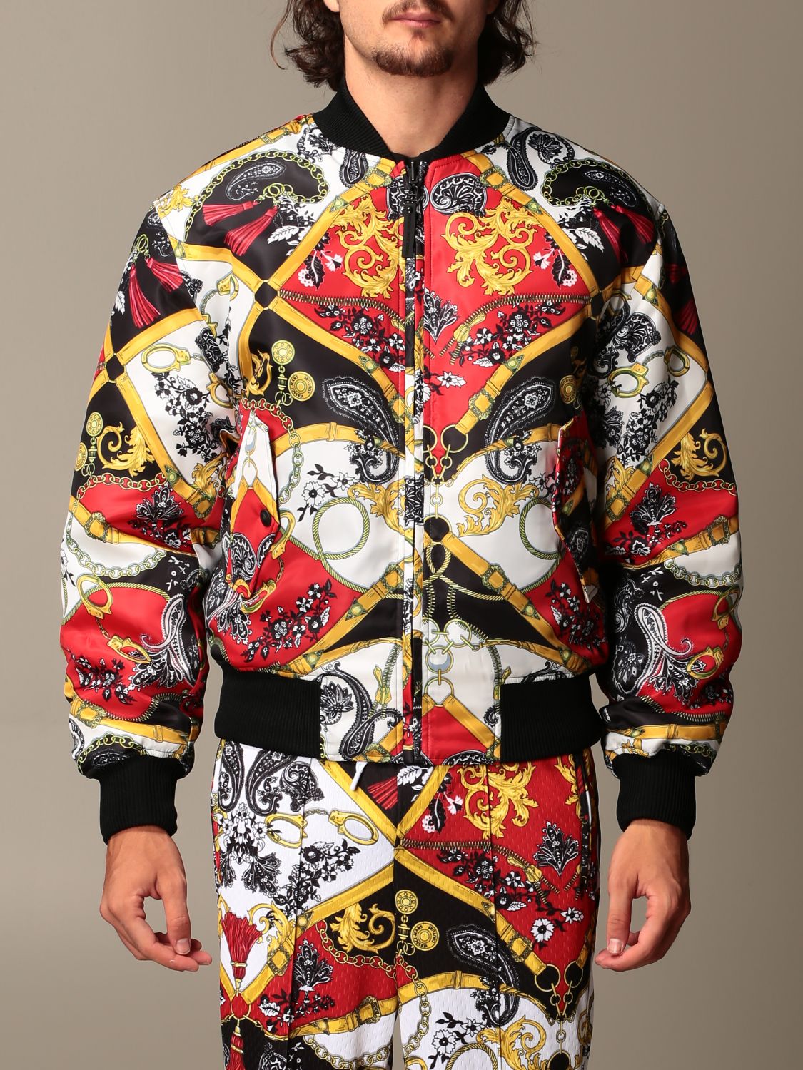 versace jeans couture bomber jacket