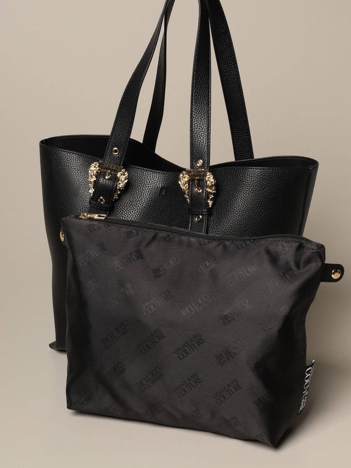 versace leather tote