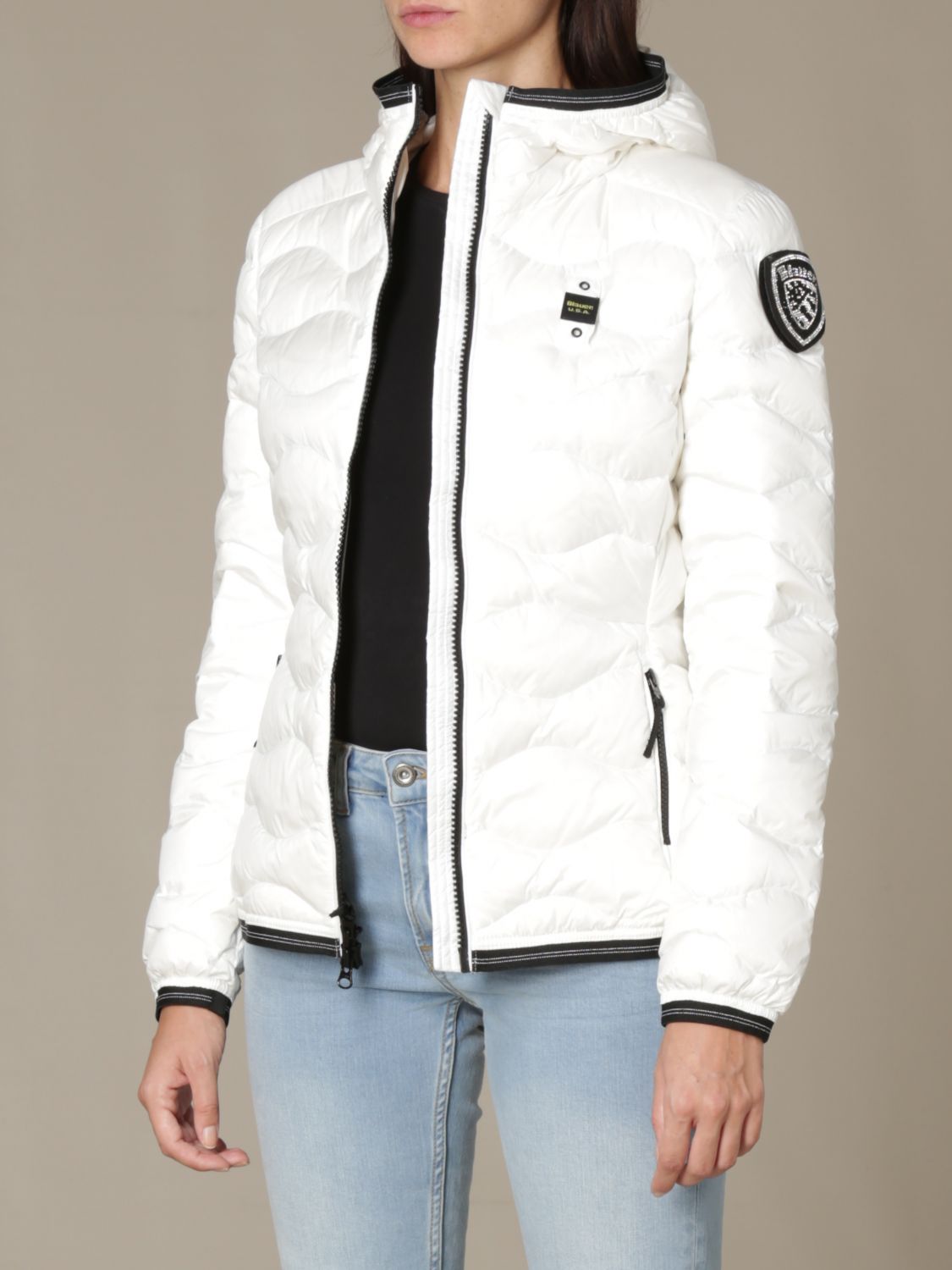 BLAUER Chaqueta para mujer, Blanco Chaqueta Blauer 20WBLDC03569