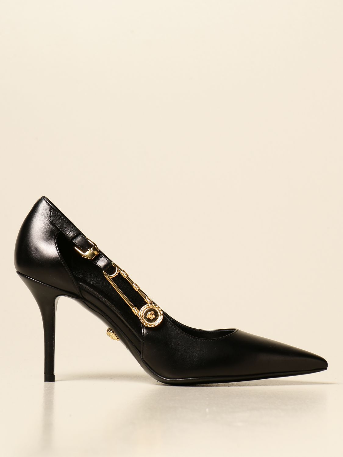 versace safety pin shoes