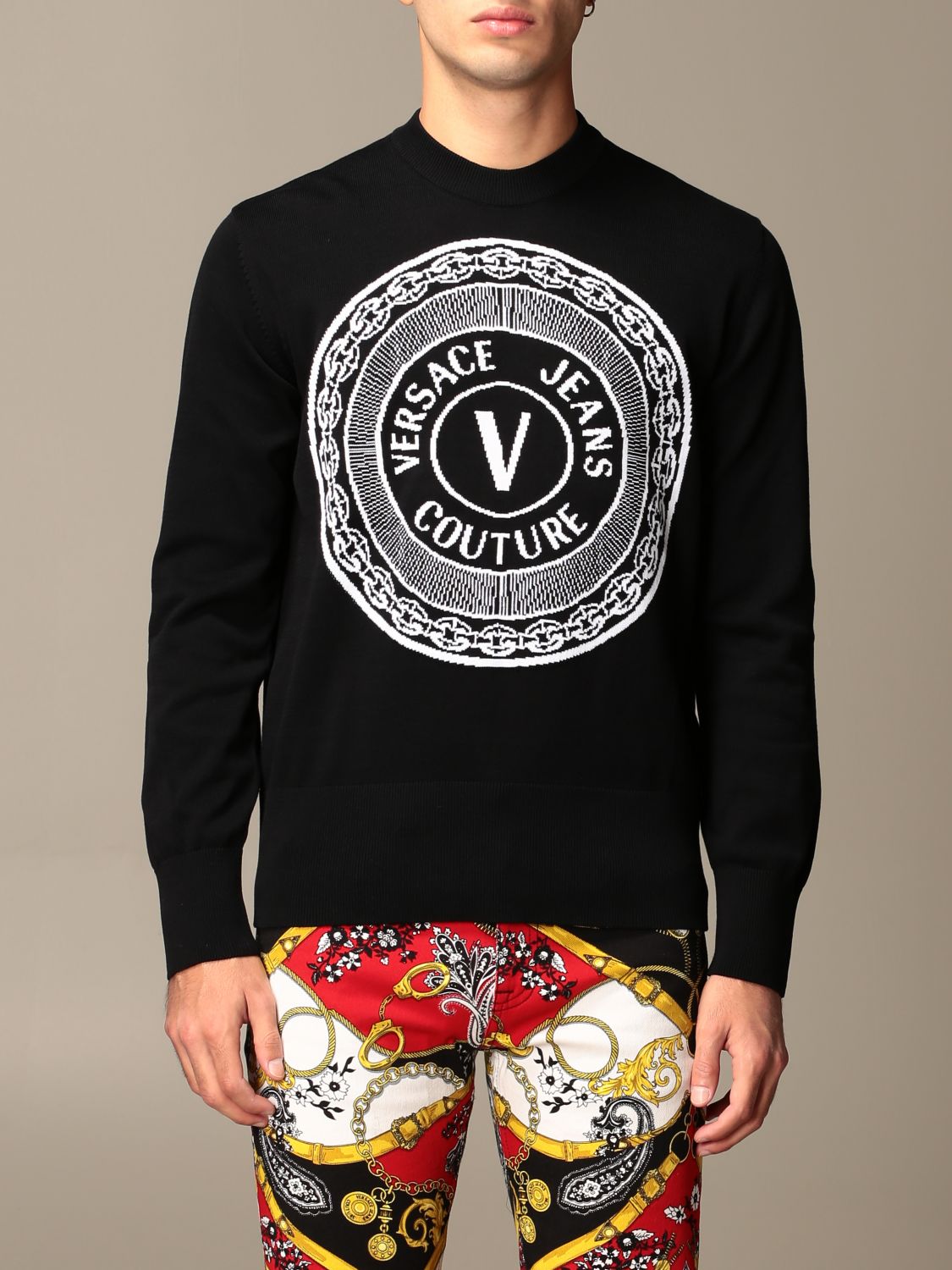 Versace Jeans Couture Men's New Logo Print Sweat Shorts