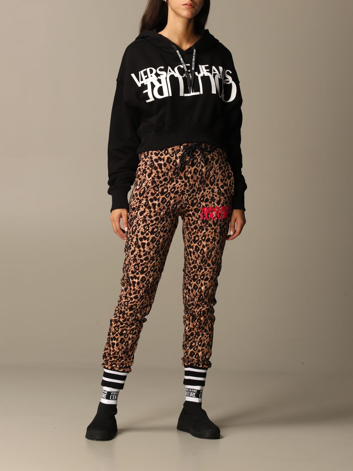 versace cropped hoodie