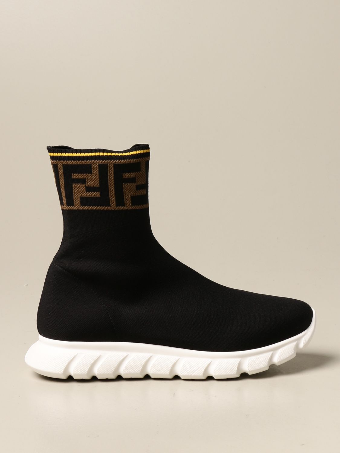 FENDI: sneakers in stretch knit | Shoes 