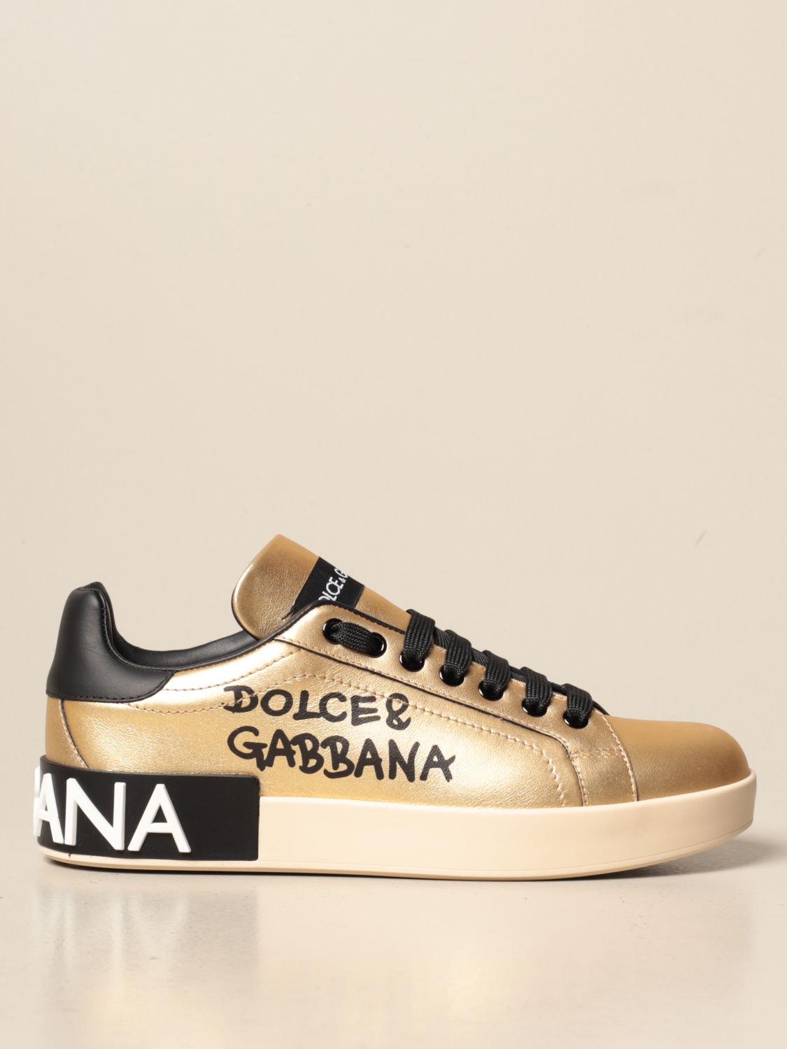 cabine Stimulans klep Dolce & Gabbana Outlet: sneakers in laminated leather | Sneakers Dolce &  Gabbana Women White | Sneakers Dolce & Gabbana CK1544 AW329 GIGLIO.COM