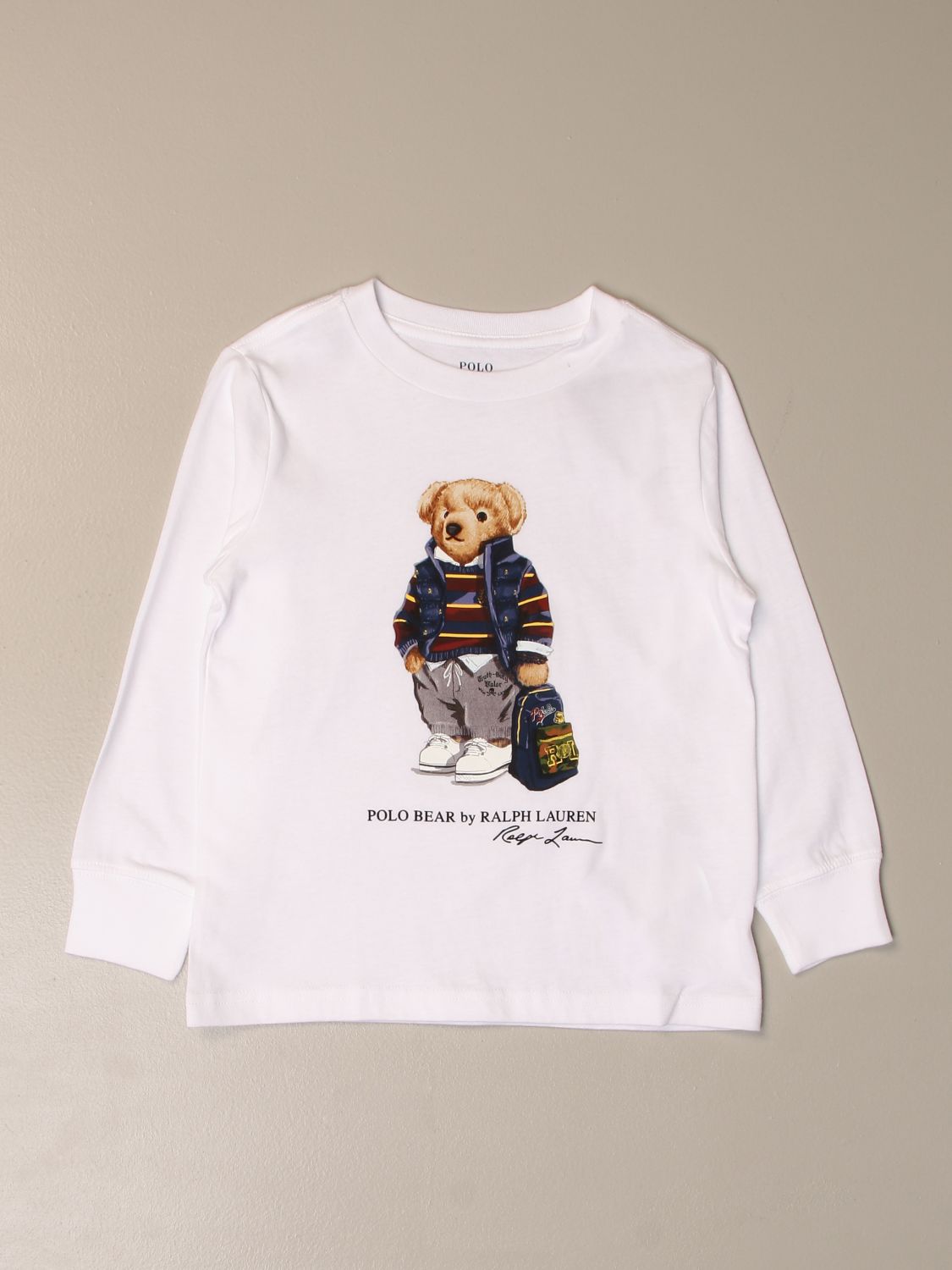 polo long sleeve with bear