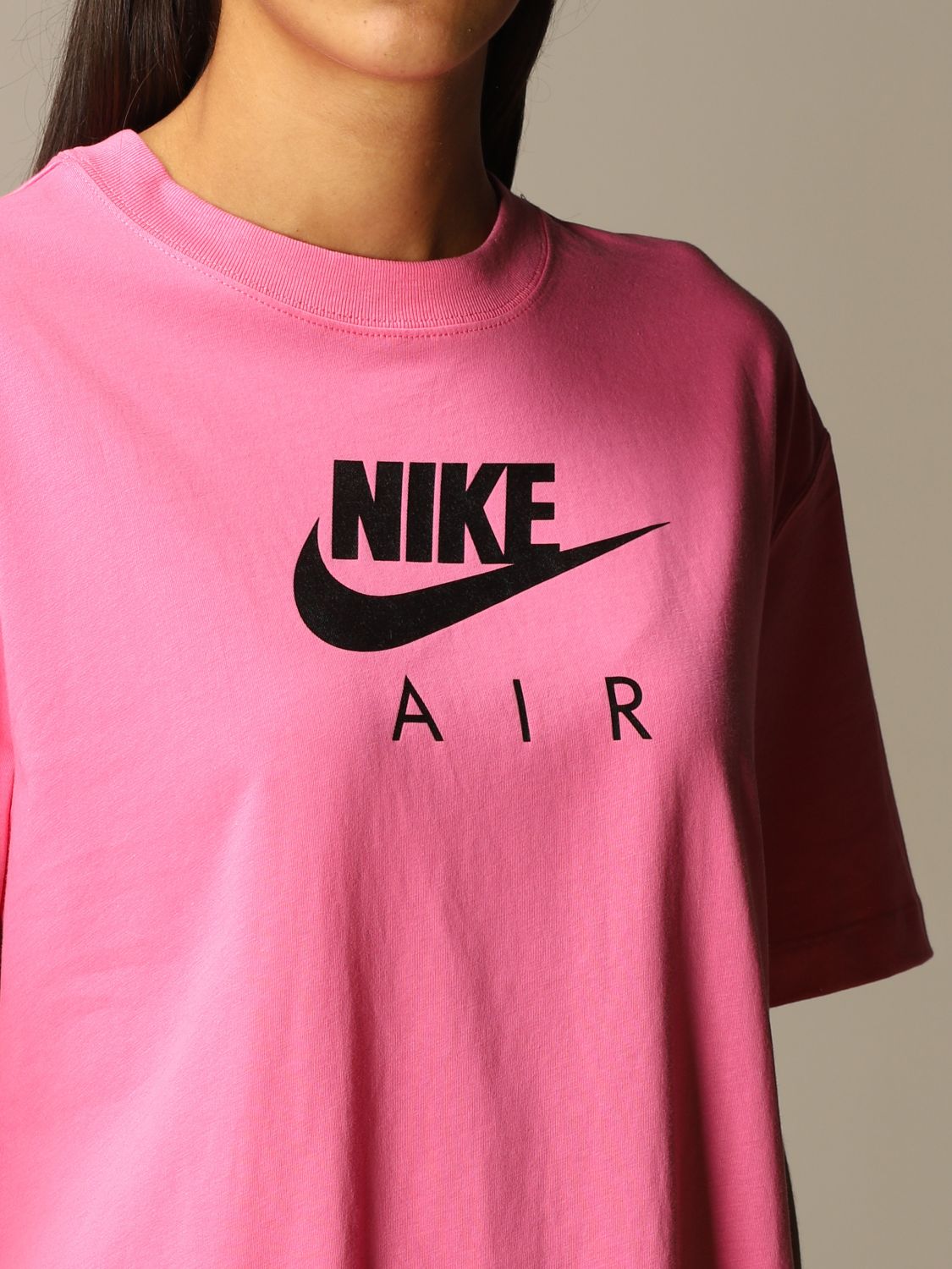 camiseta nike rosa mujer