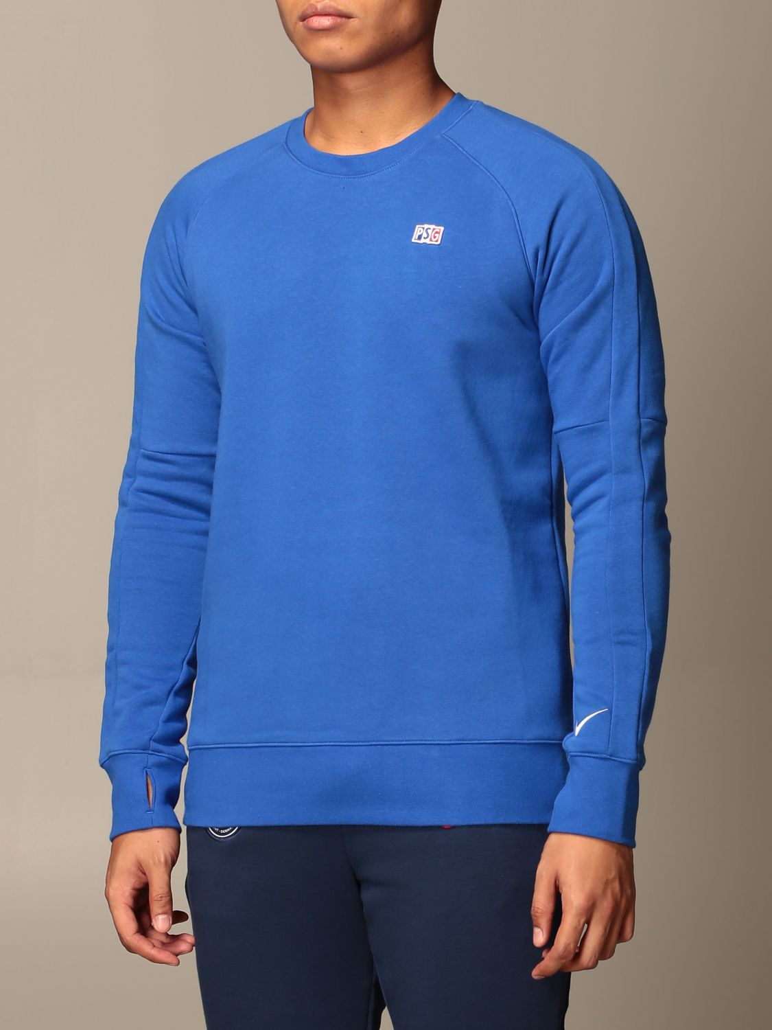 royal blue sweater men's nike