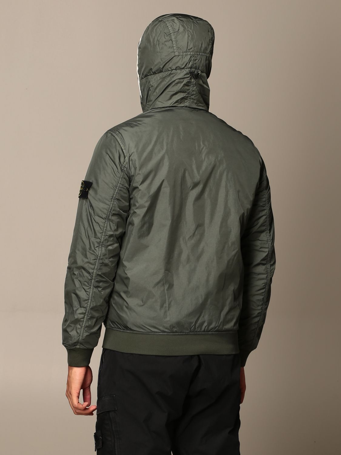 stone island jumper with hood