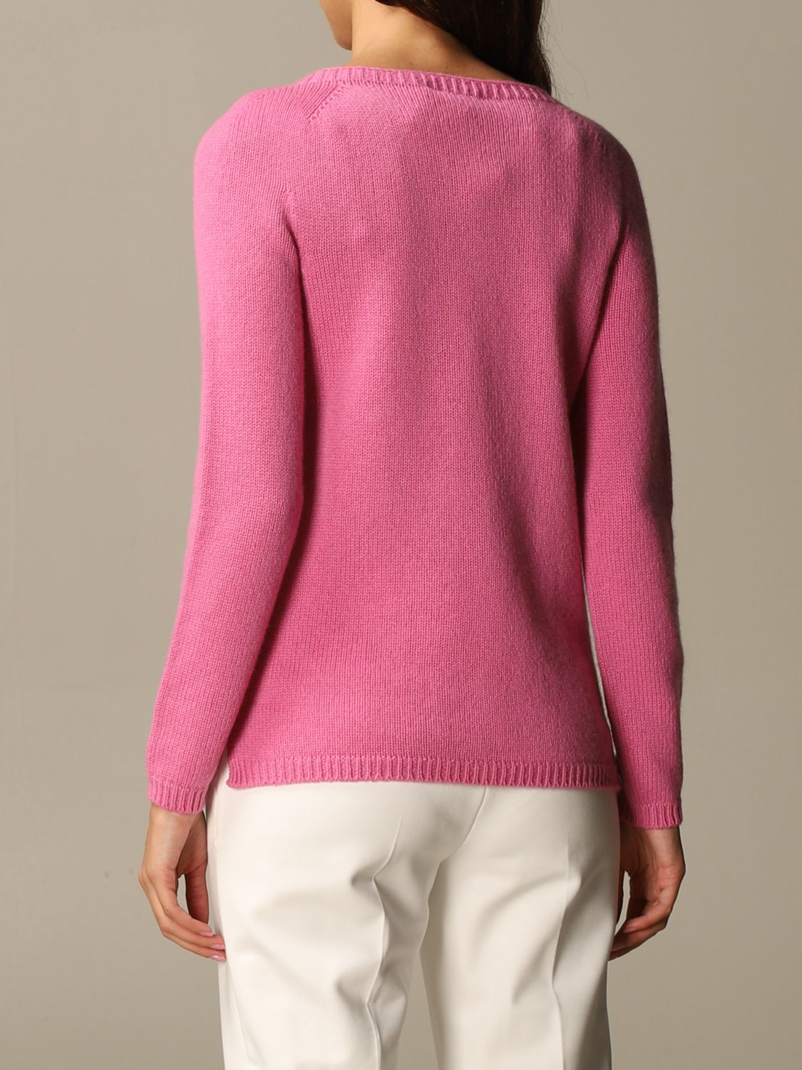 Max Mara Outlet cashmere sweater Fuchsia Max Mara knitwear