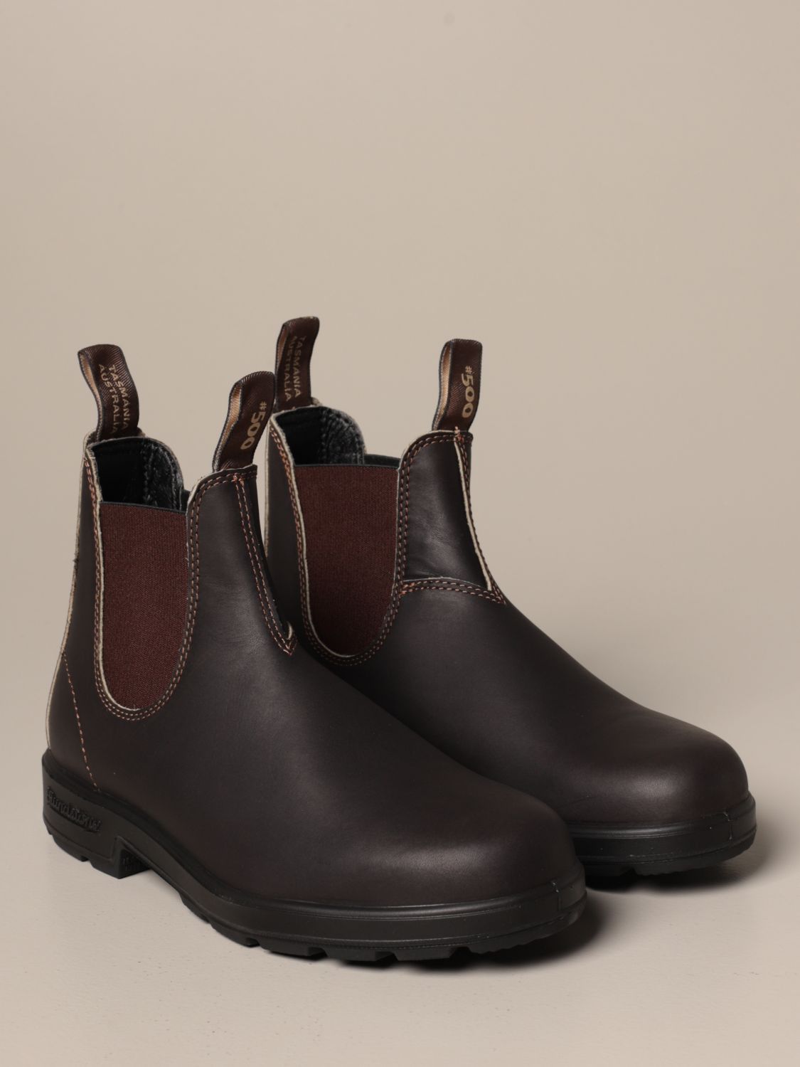 Boots Blundstone: Blundstone ankle boot in rubberized leather brown 2