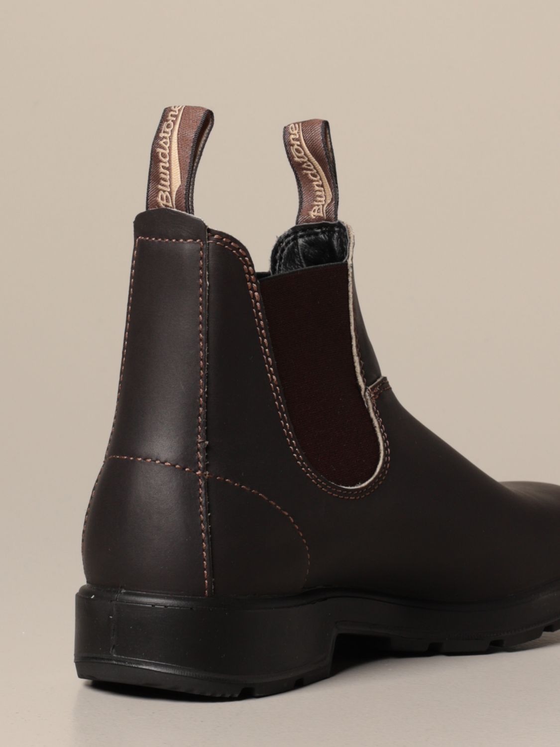 Boots Blundstone: Blundstone ankle boot in rubberized leather brown 3