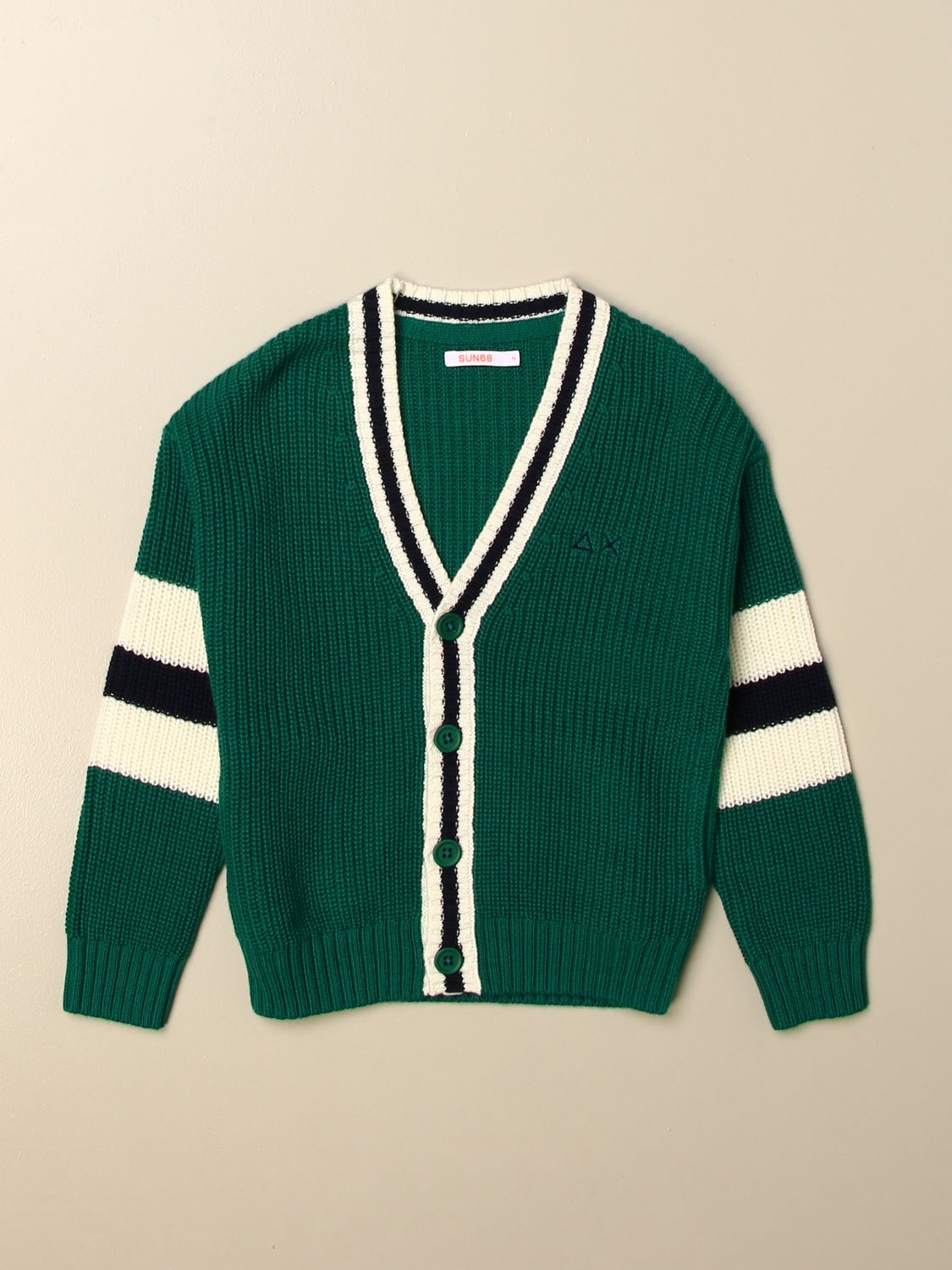kids green cardigan