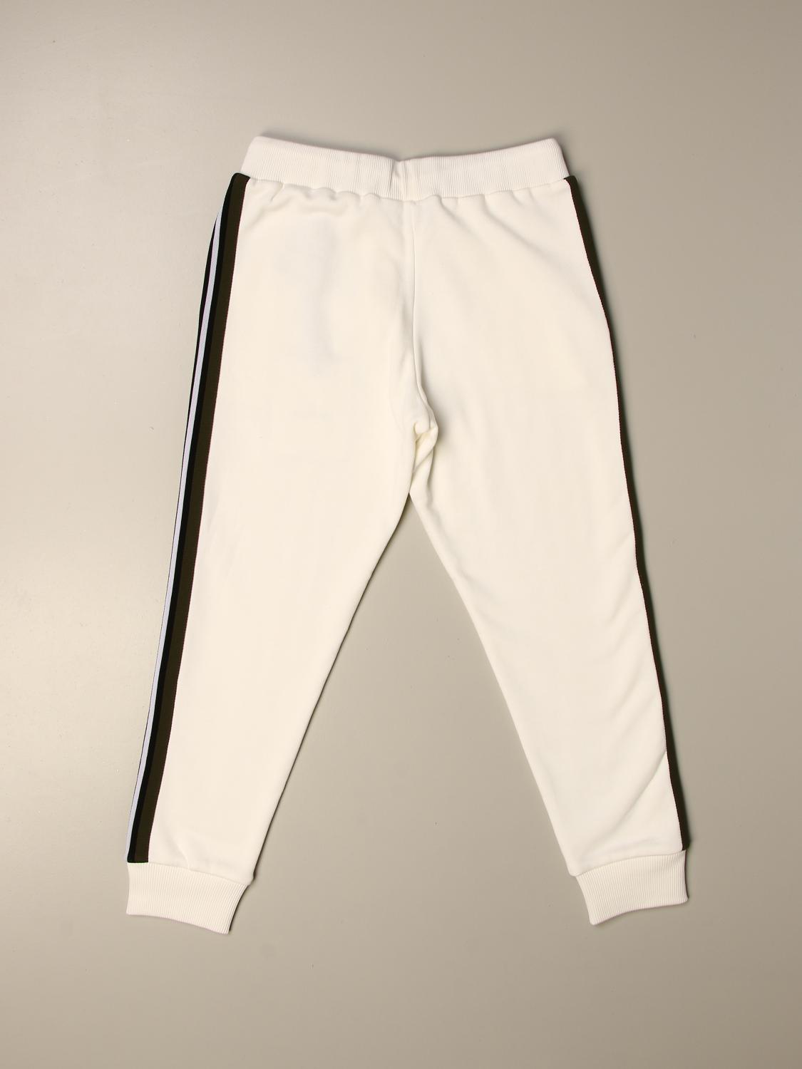 white jogging trousers